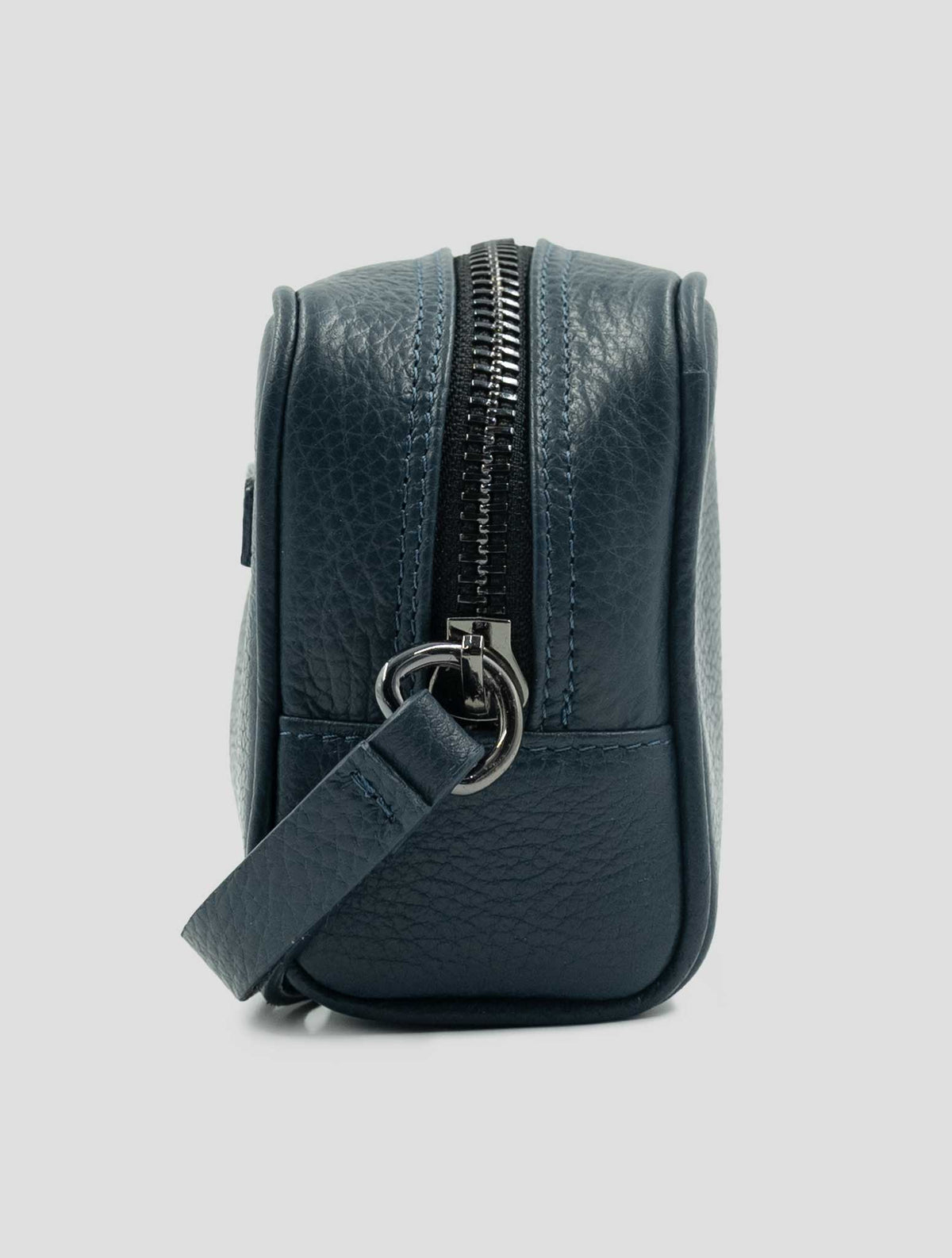 Kiton Blue Leather Pochette 3