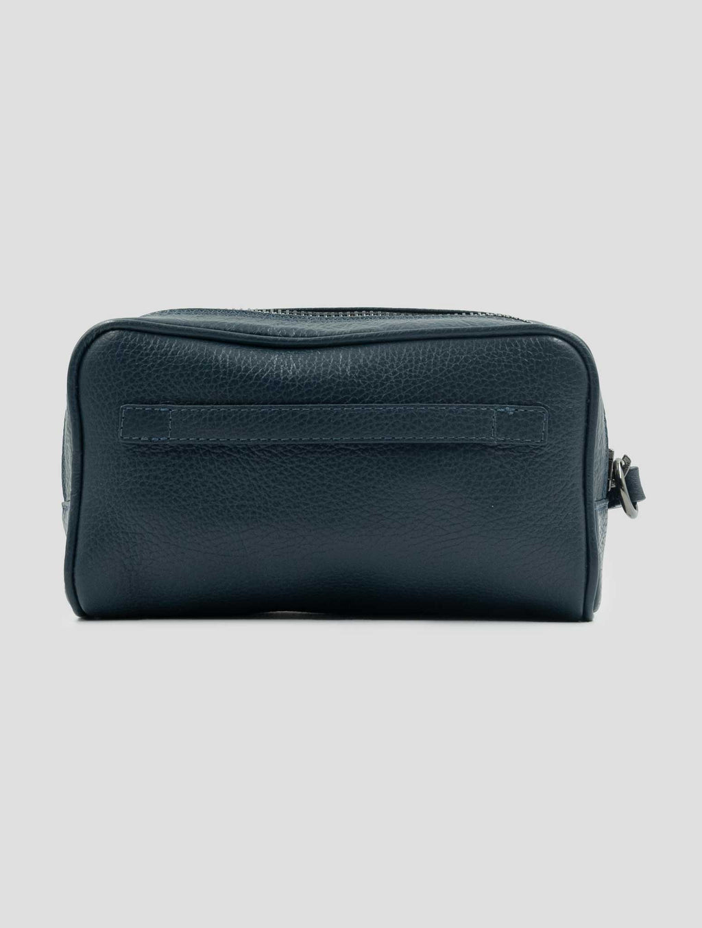 Kiton Blue Leather Pochette 4