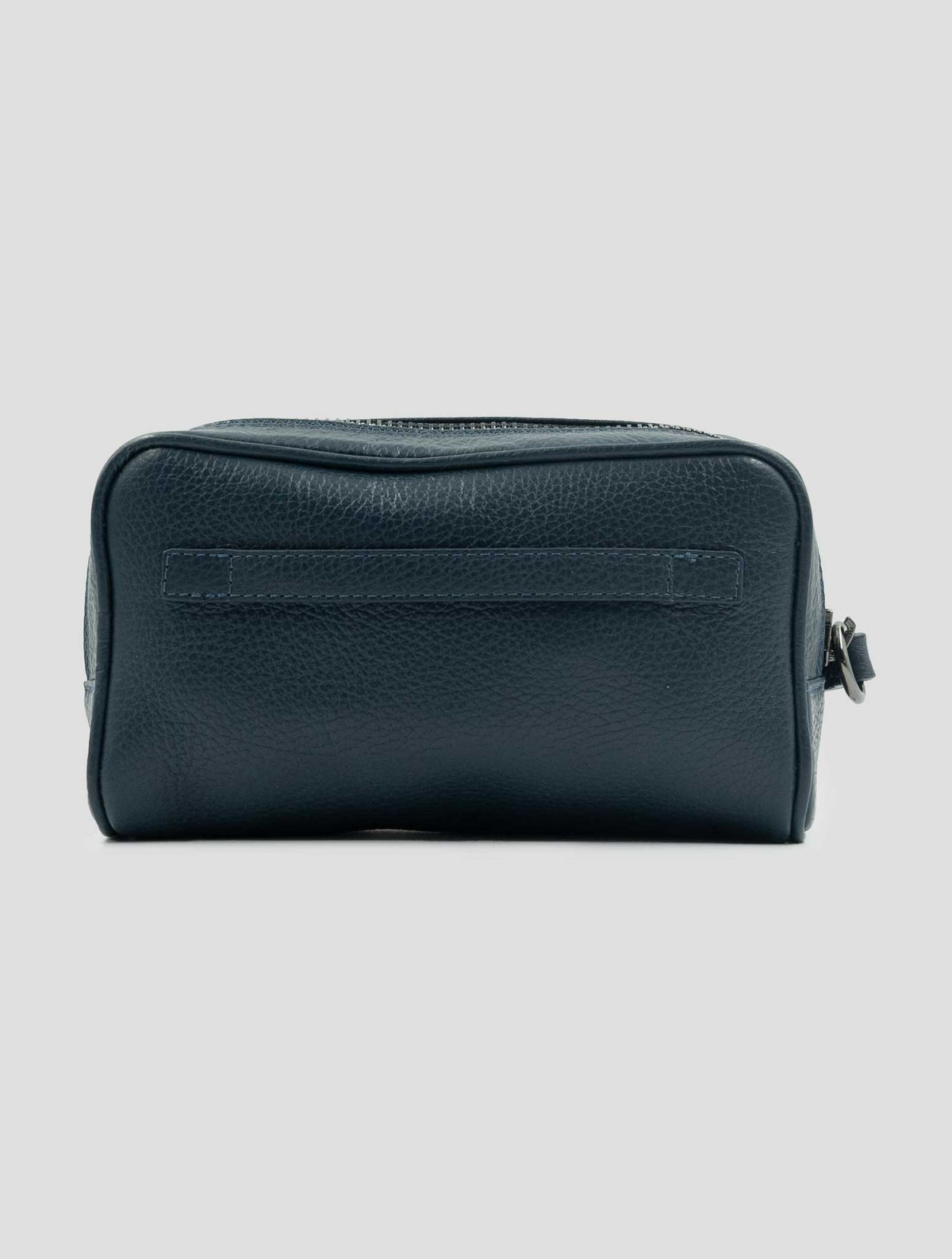Kiton Blue Leather Pochette 4