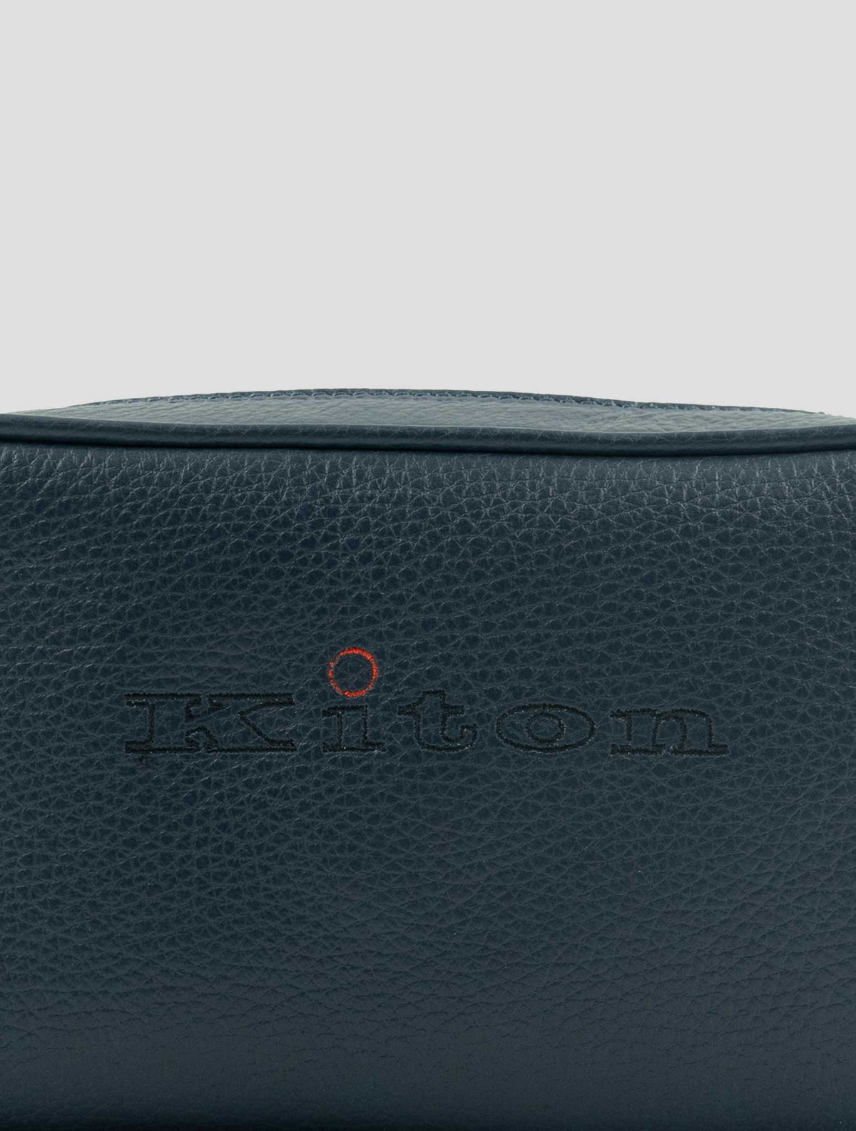 Kiton Blue Leather Pochette 6