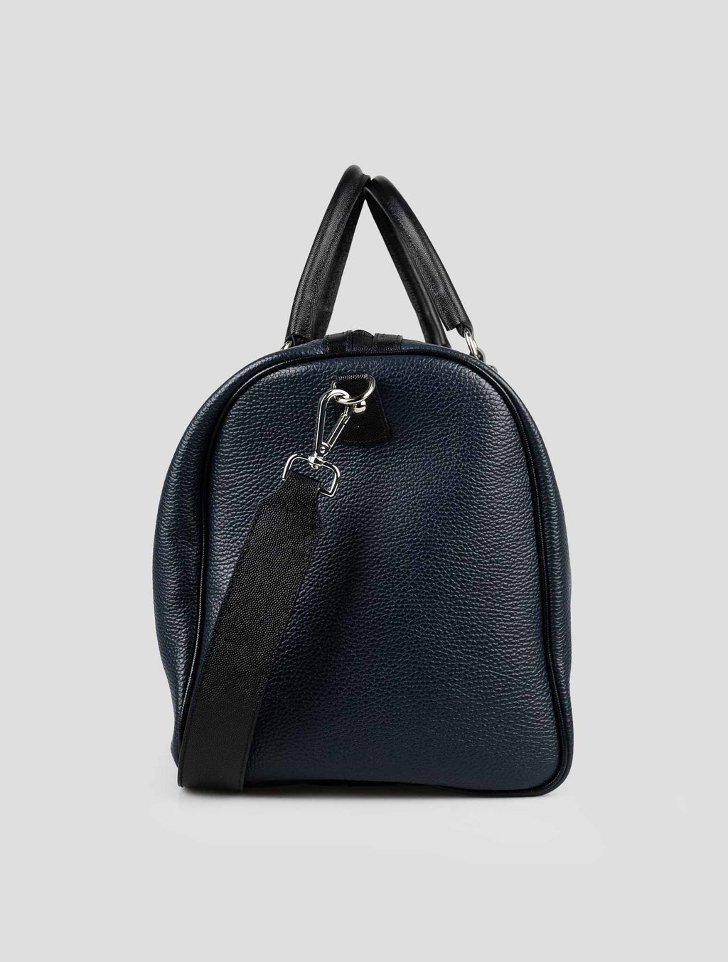 Kiton Blue Leather Travel Bag 3