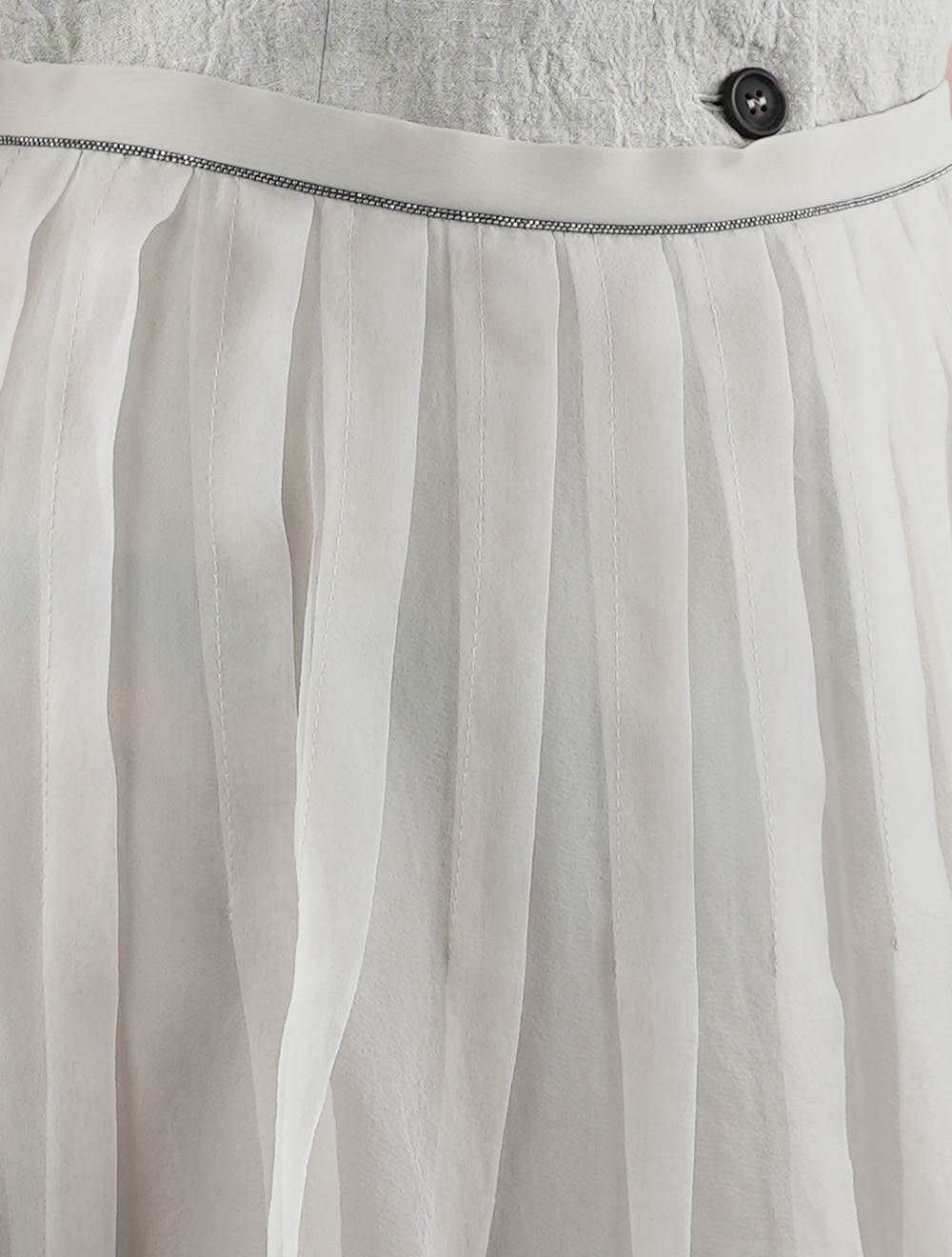 Brunello Cucinelli Beige Silk Skirt Woman 5
