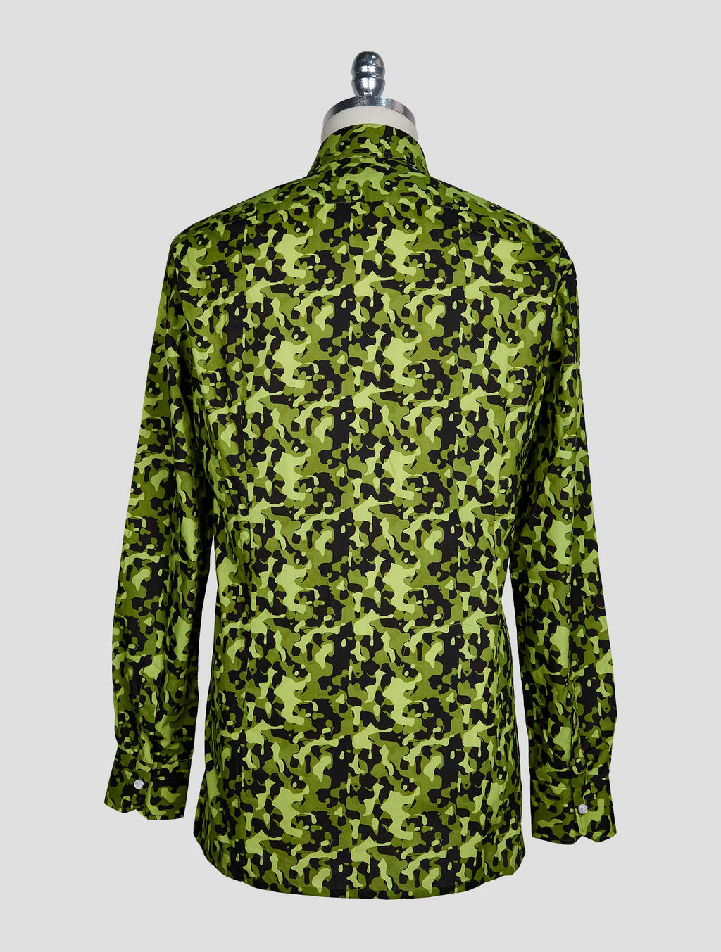 Kiton Green Black Cotton Shirt 3