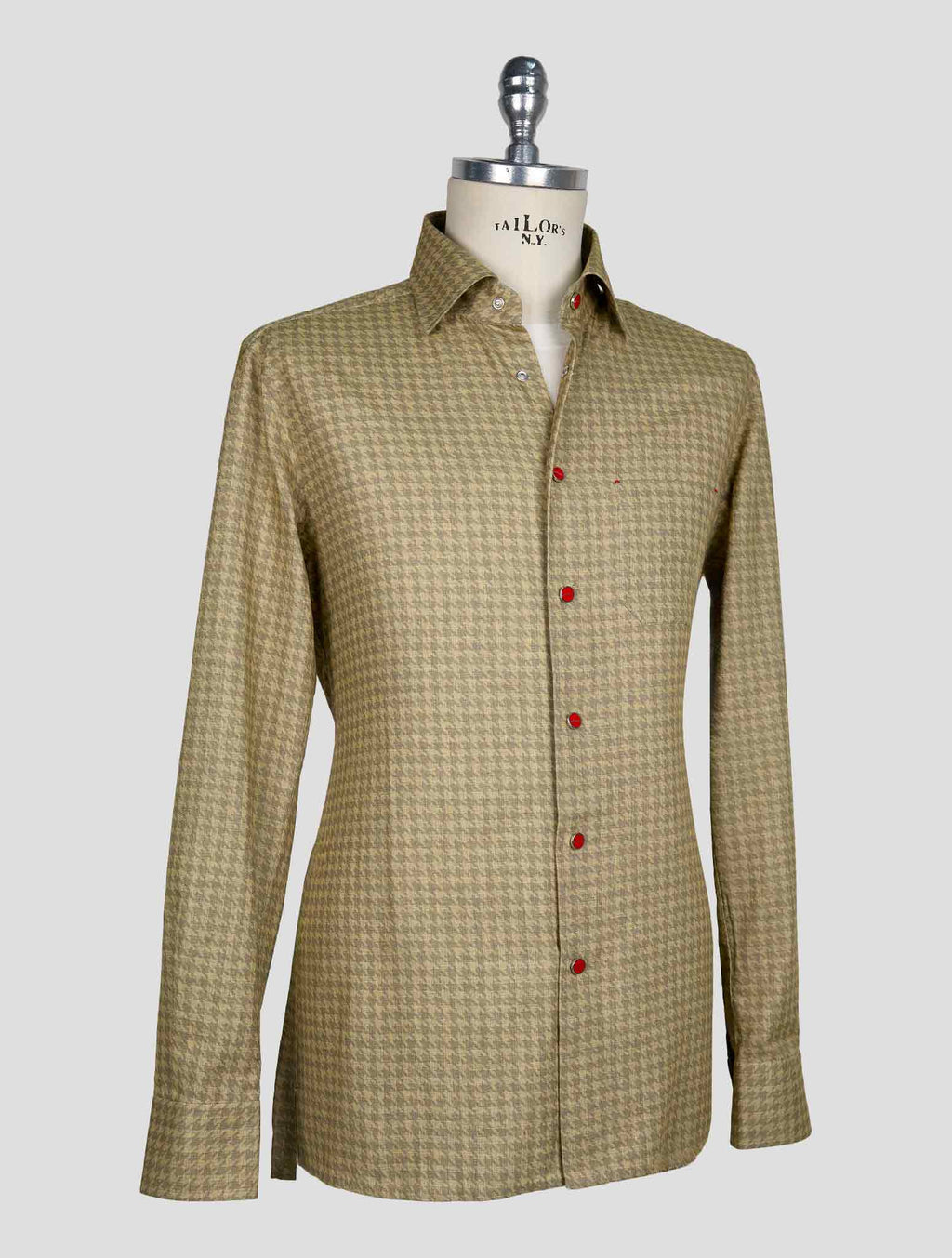 Kiton Green Cotton Shirt 2