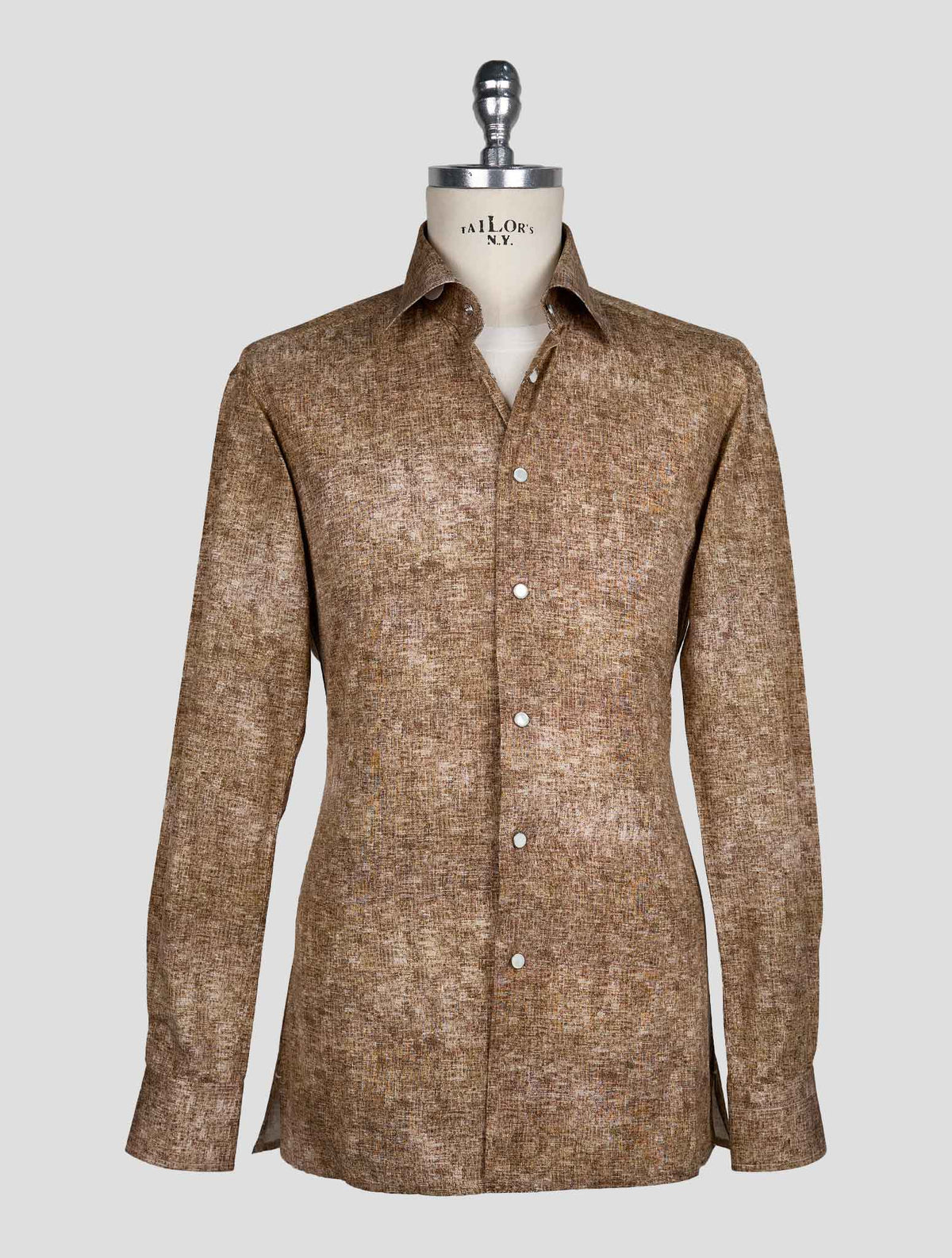 Kiton Brown Cotton  Shirt 1