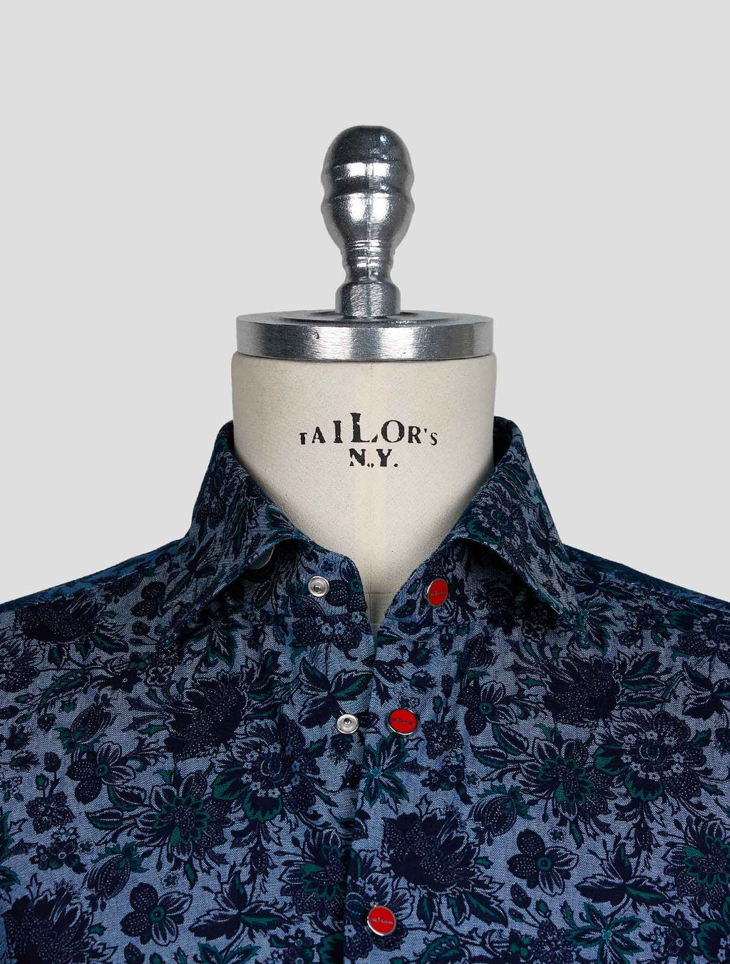 Kiton Blue Green Cotton Shirt 4