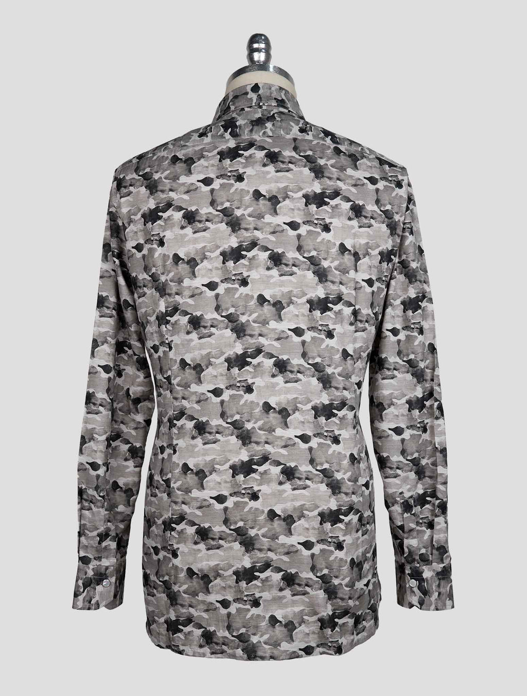 Kiton Gray Cotton Shirt 3