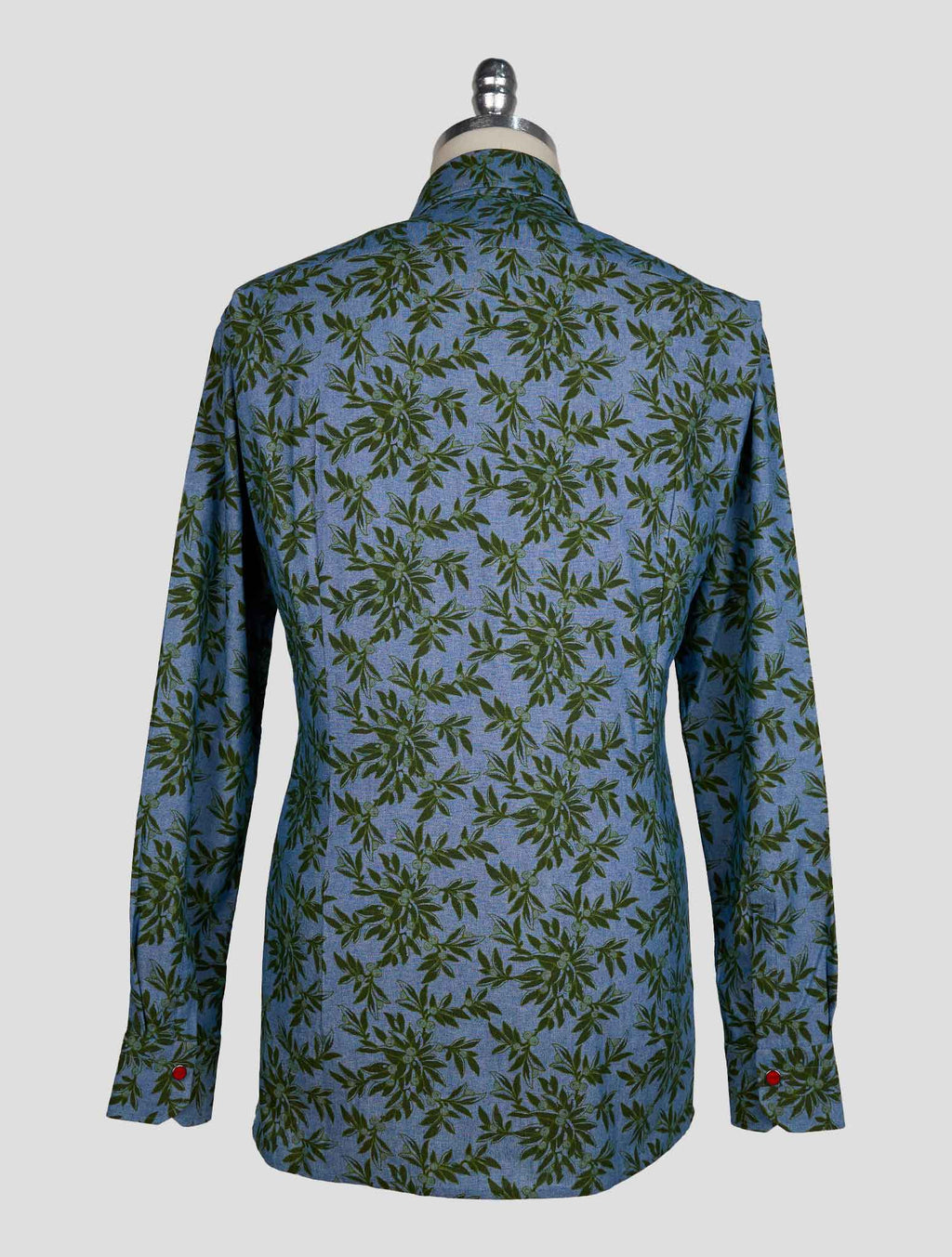 Kiton Light Blue Green Cotton Shirt 3
