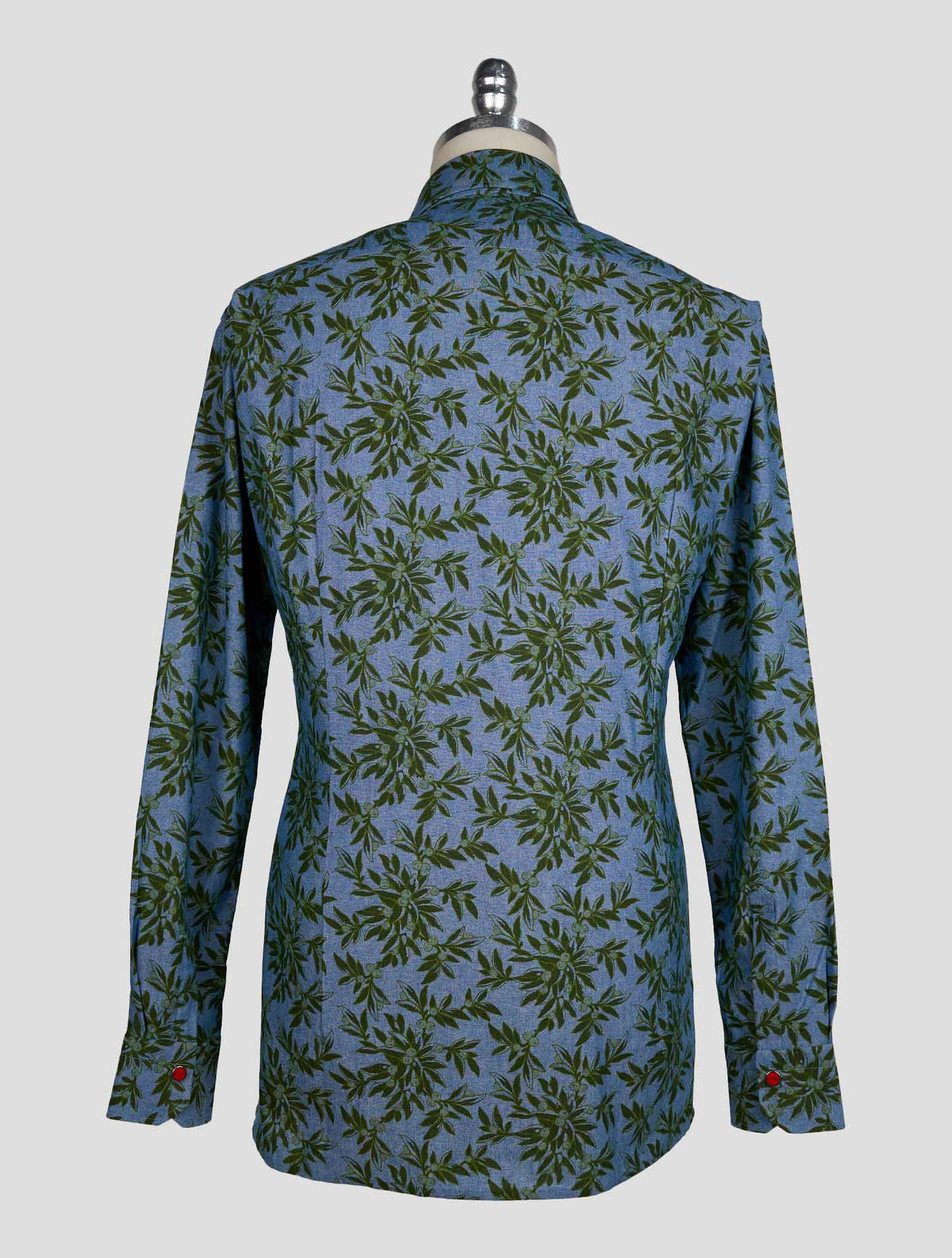 Kiton Light Blue Green Cotton Shirt 3