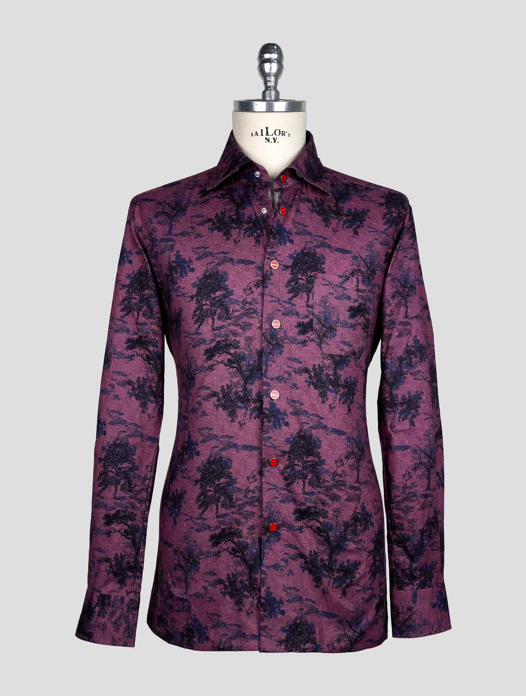 Kiton Violet Cotton Shirt 1