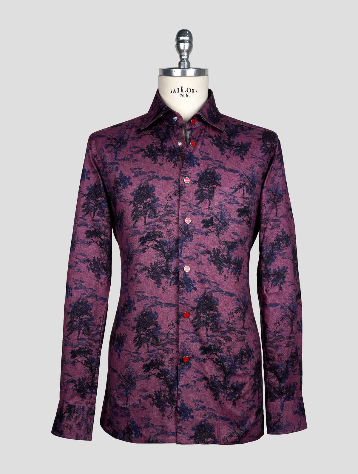 Kiton Violet Cotton Shirt 1