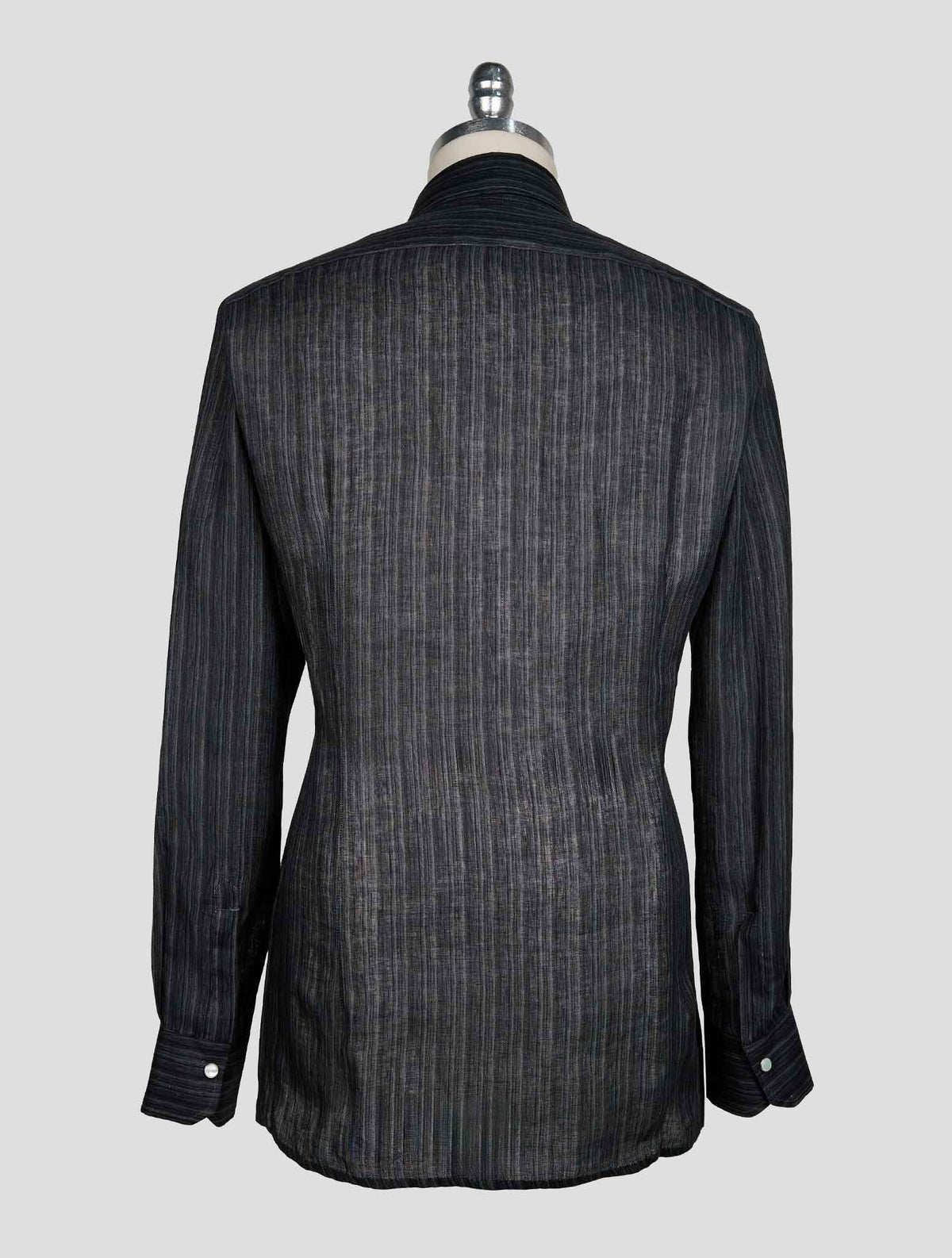 KITON GRAY LINEN SHIRT 3