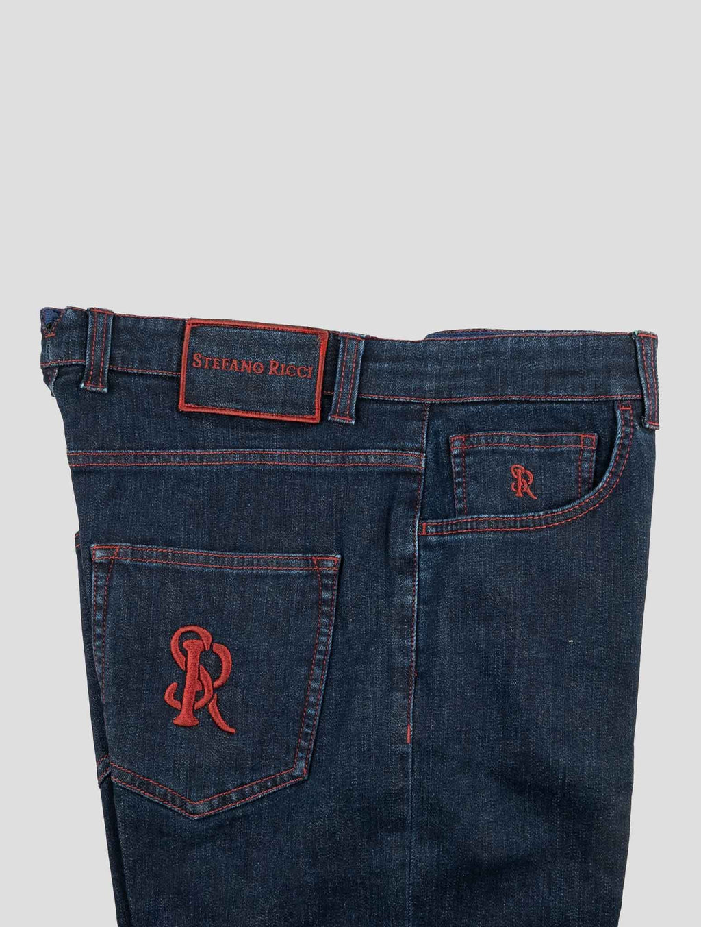 Stefano Ricci Blue Cotton Pl Ea Jeans 3