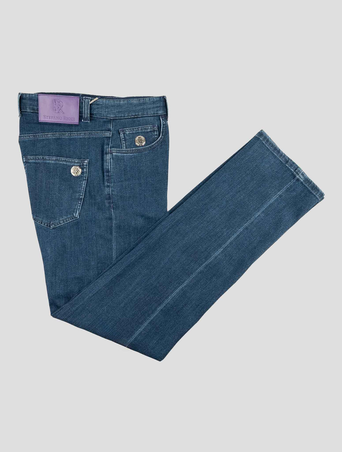 Stefano Ricci Blue Cotton Ea Jeans 1