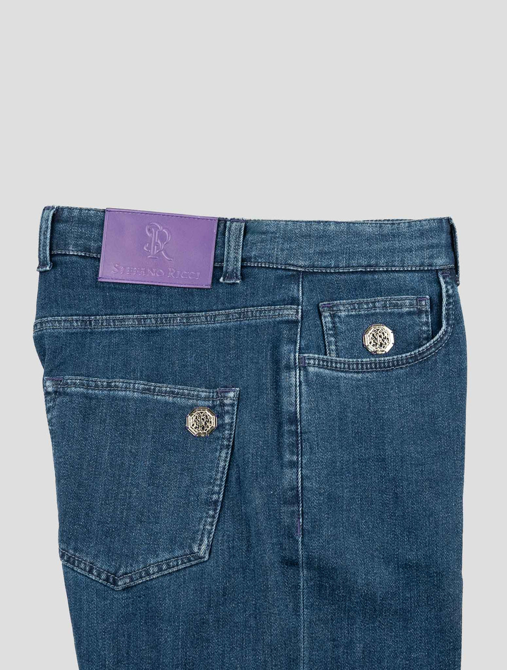Stefano Ricci Blue Cotton Ea Jeans 3