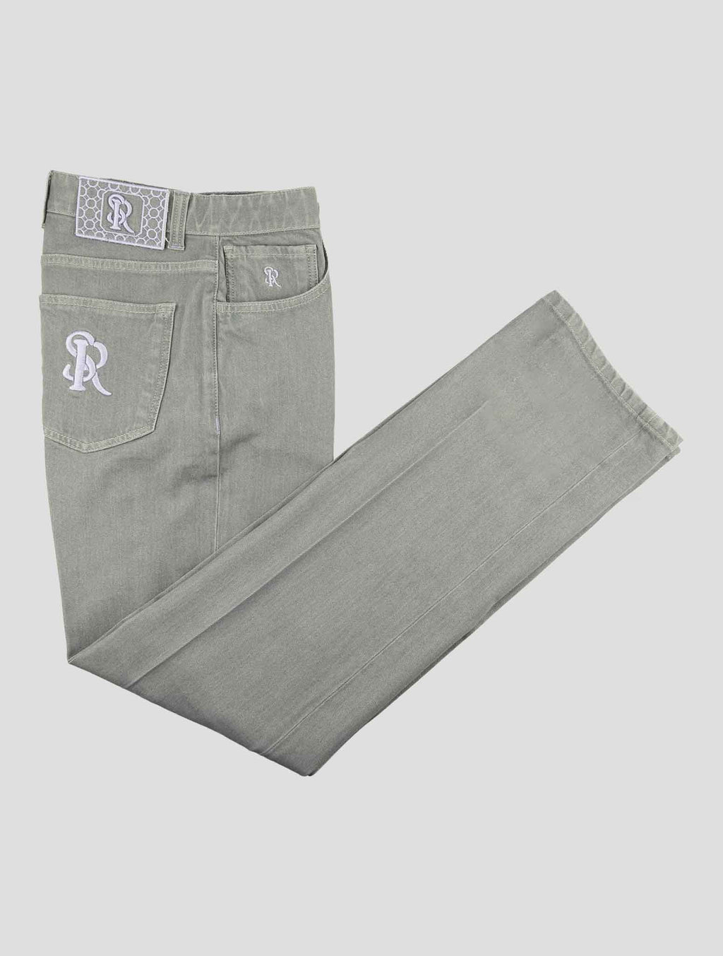 Stefano Ricci Gray Cotton Pu Jeans 1
