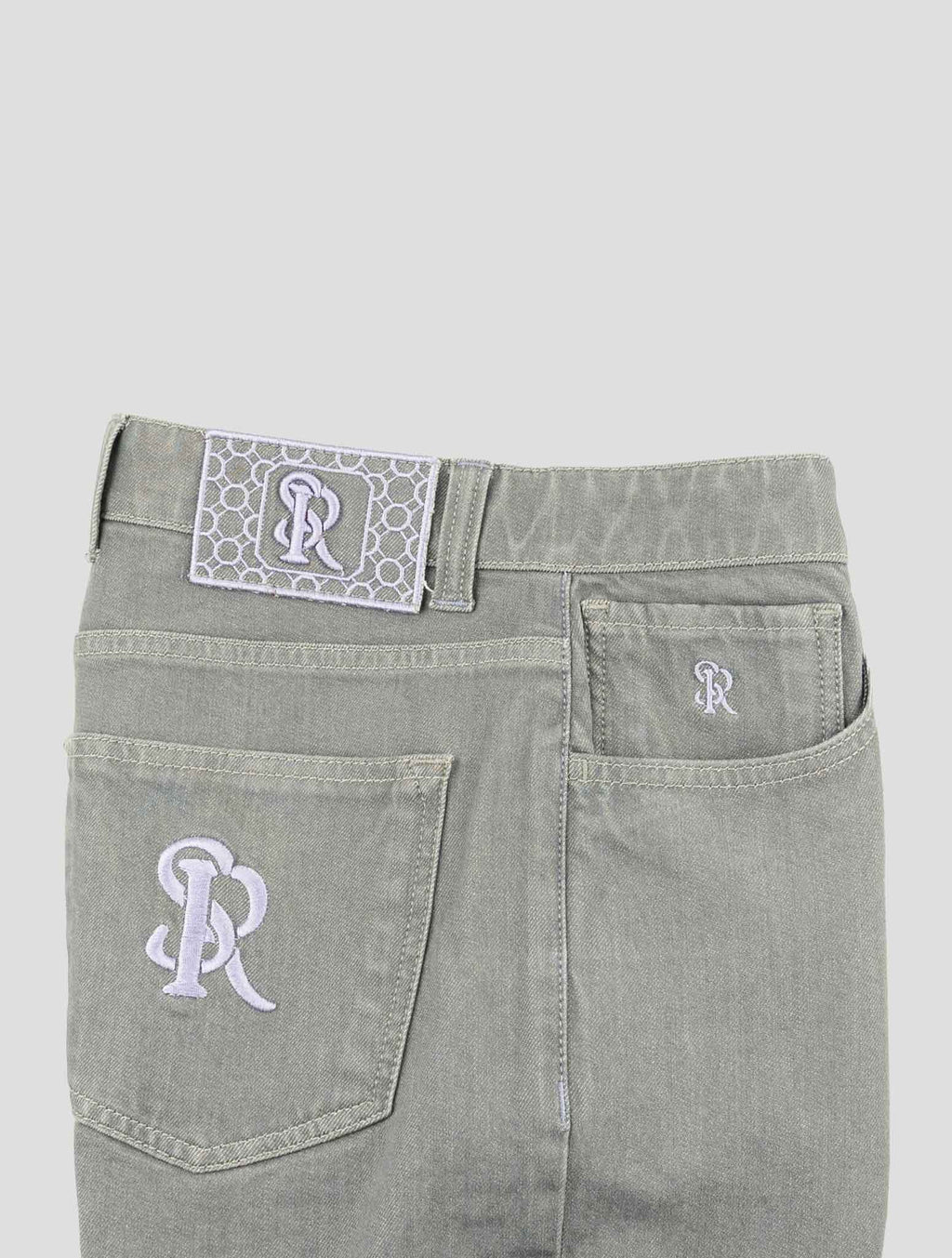 Stefano Ricci Gray Cotton Pu Jeans 3