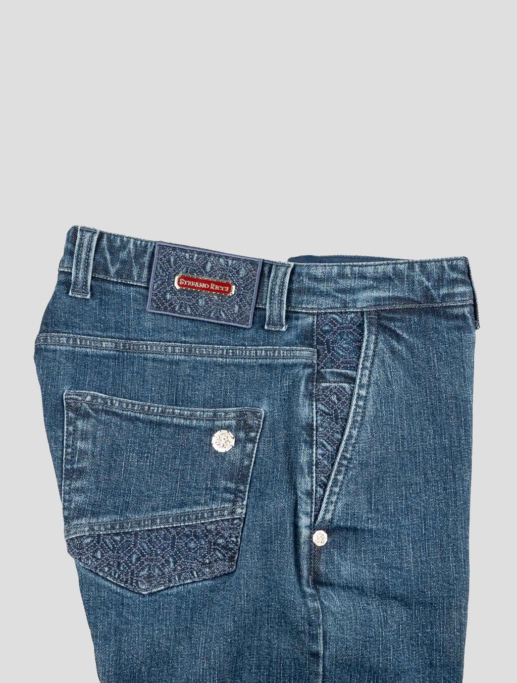 Stefano Ricci Blue Cotton Ea Jeans 3