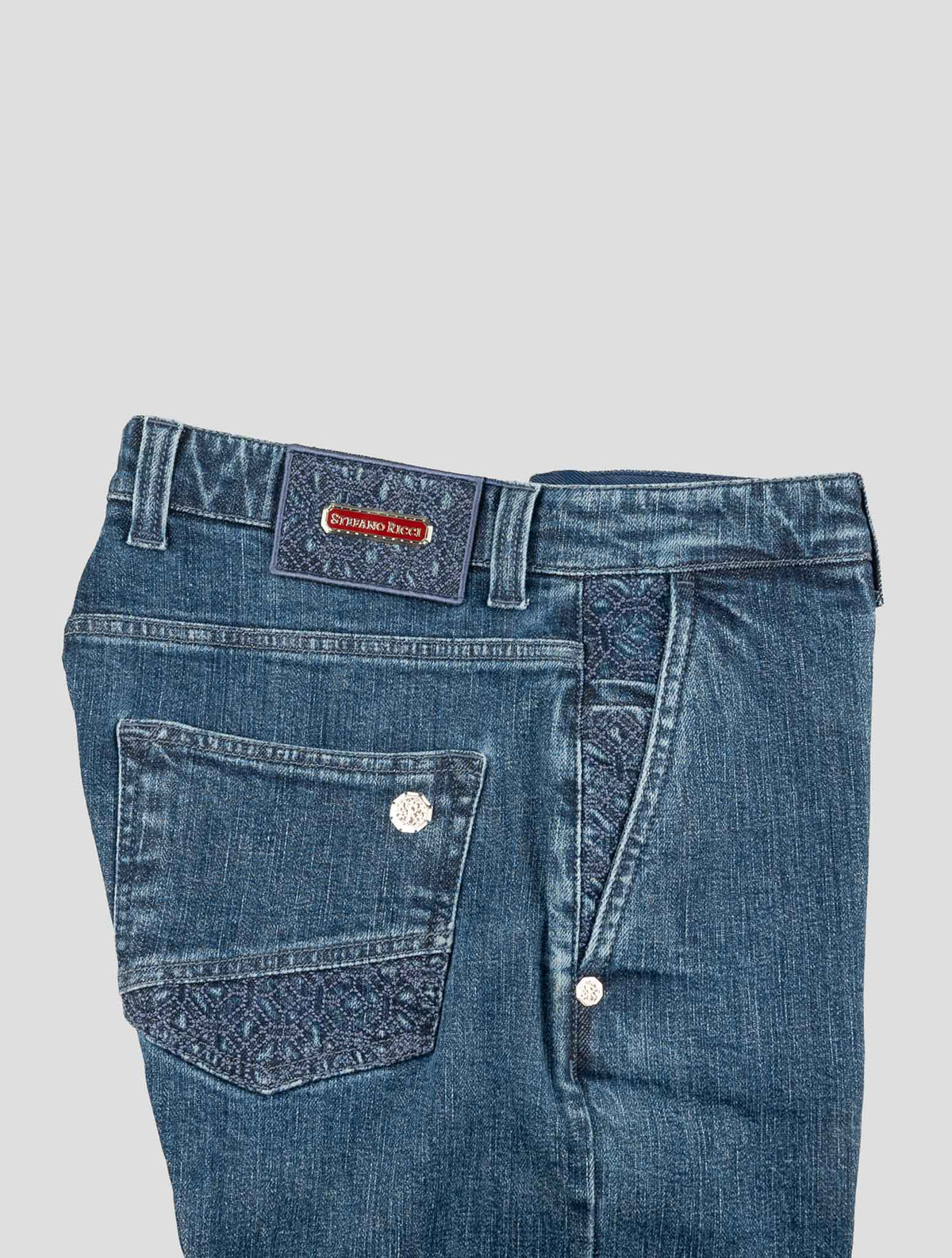 Stefano Ricci Blue Cotton Ea Jeans 3