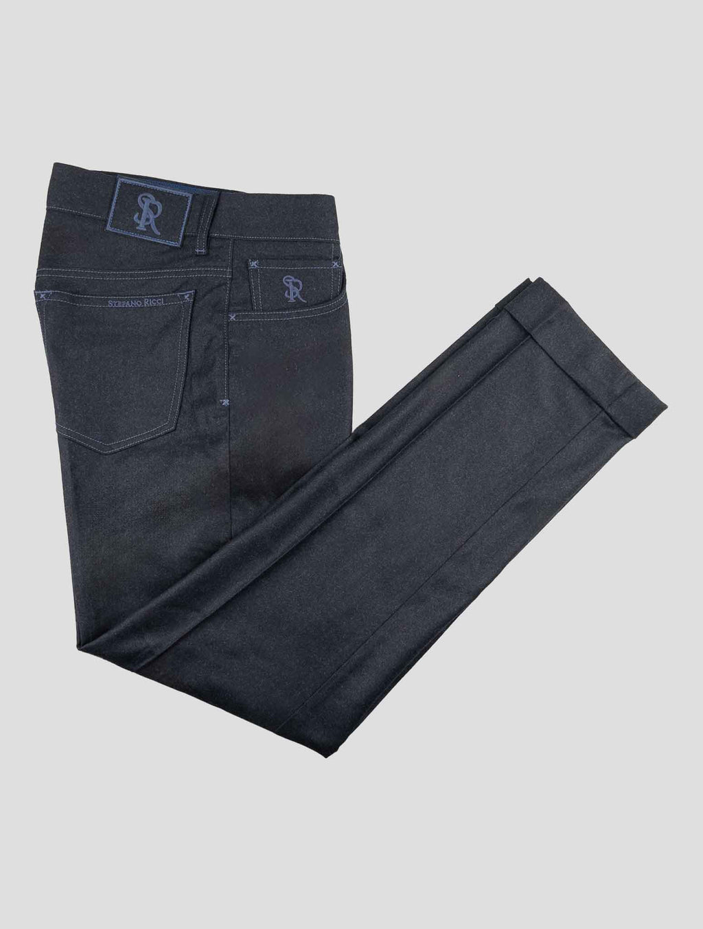 Stefano Ricci Blue Wool Cashmere Jeans 1