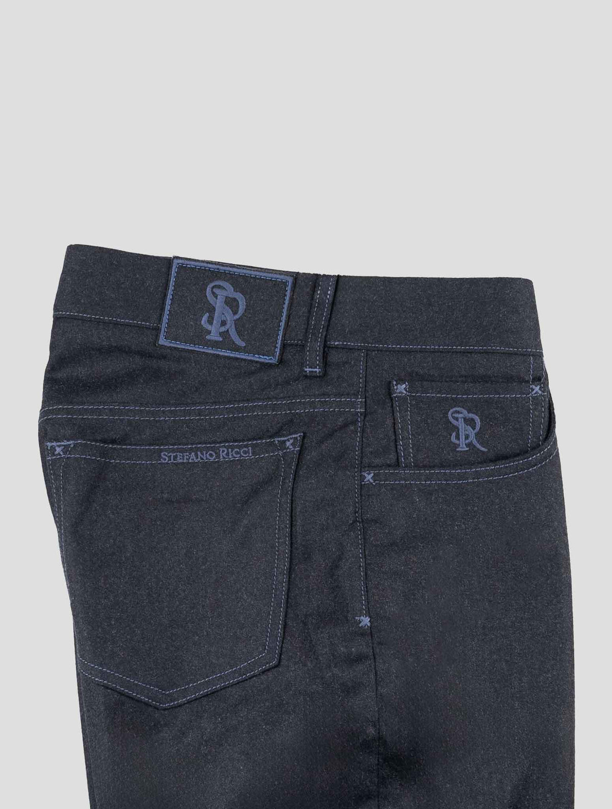 Stefano Ricci Blue Wool Cashmere Jeans 3