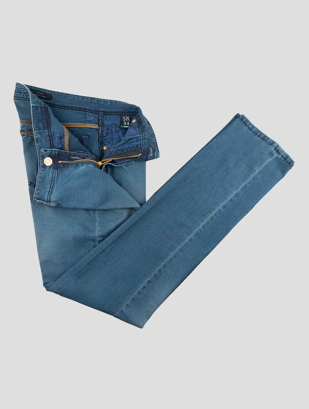 Stefano Ricci Blue Cotton Ea Jeans 2
