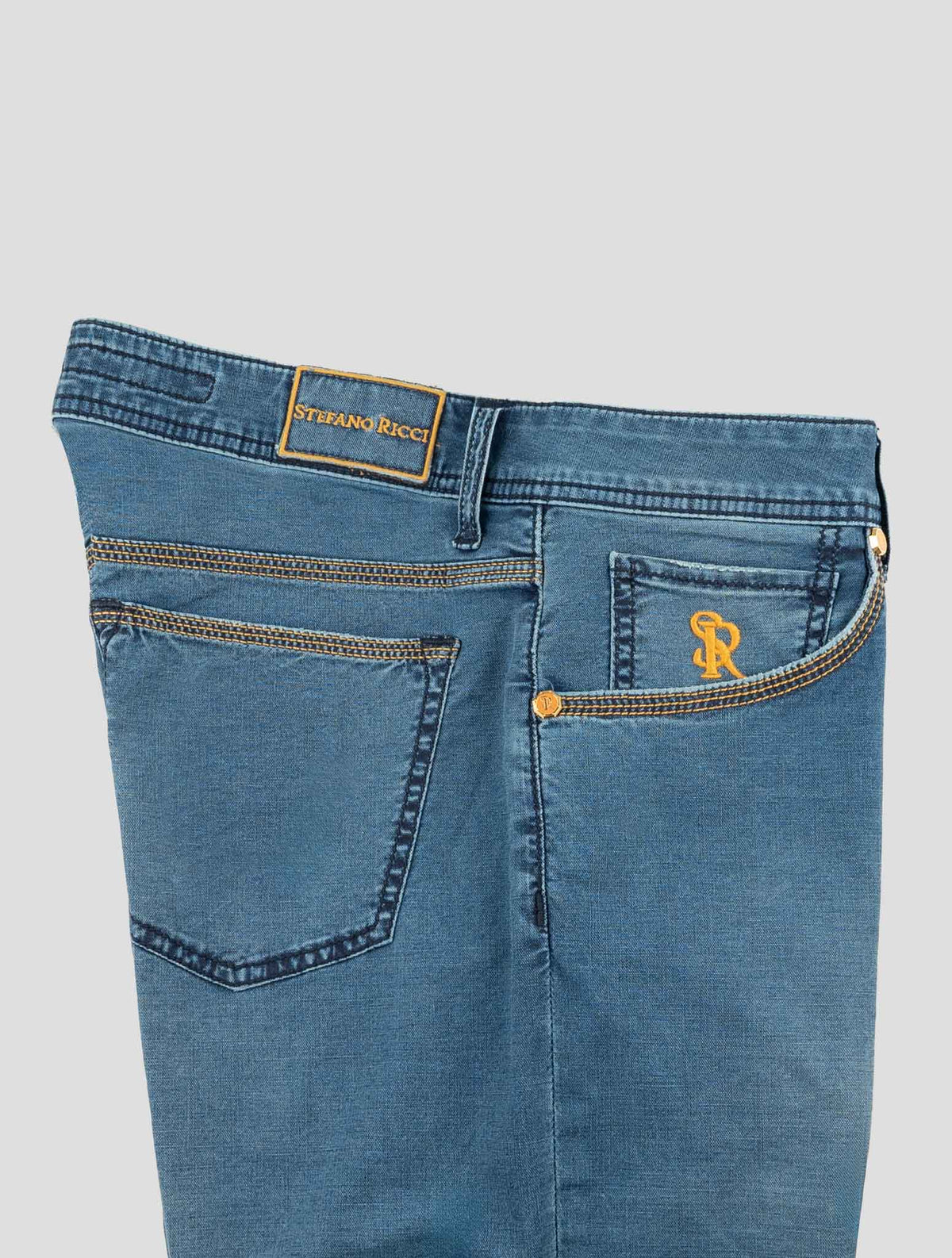 Stefano Ricci Blue Cotton Ea Jeans 3