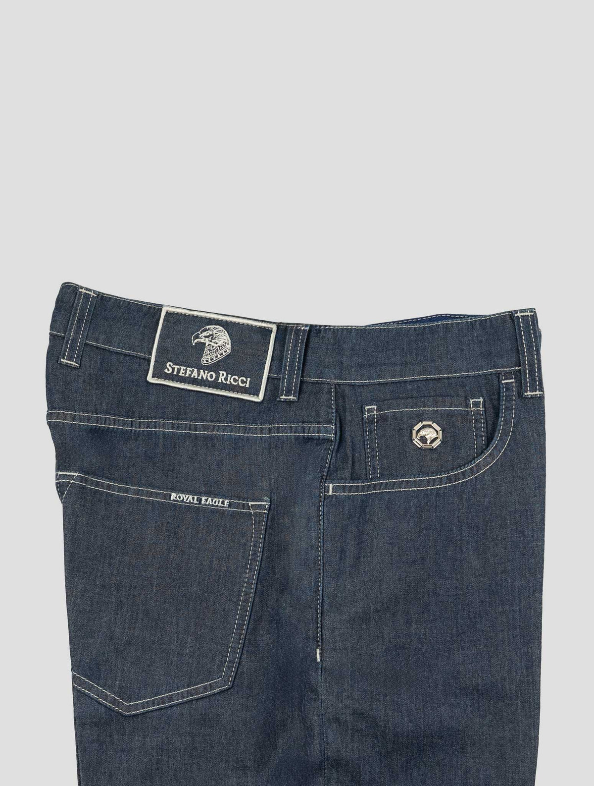 Stefano Ricci Blue Cotton Lyocell Ea Jeans 3