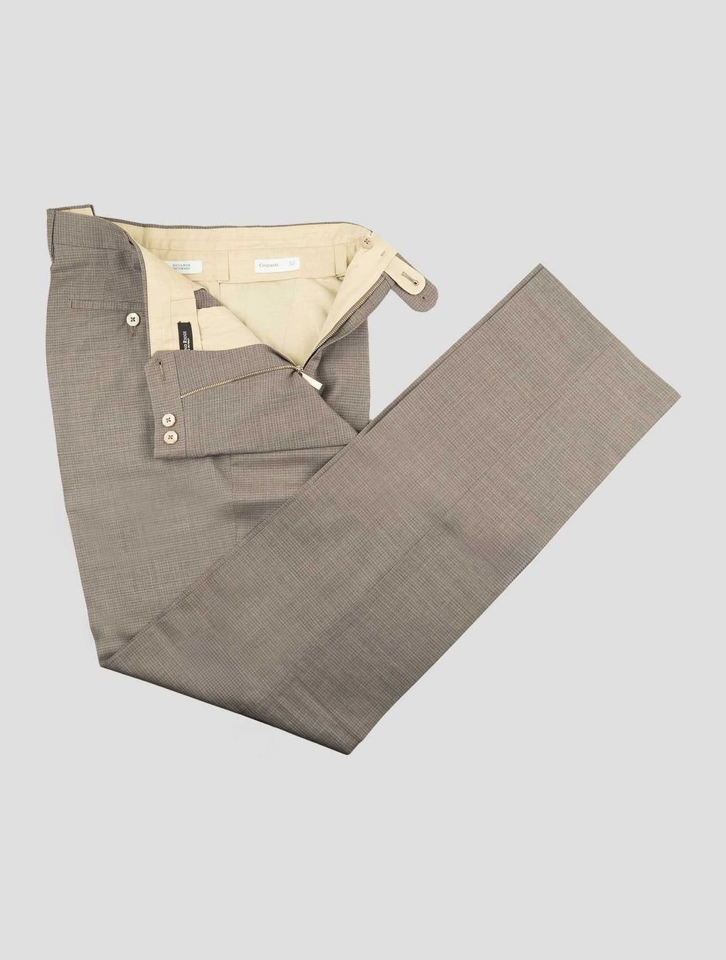 Stefano Ricci Taupe Wool Pants 2