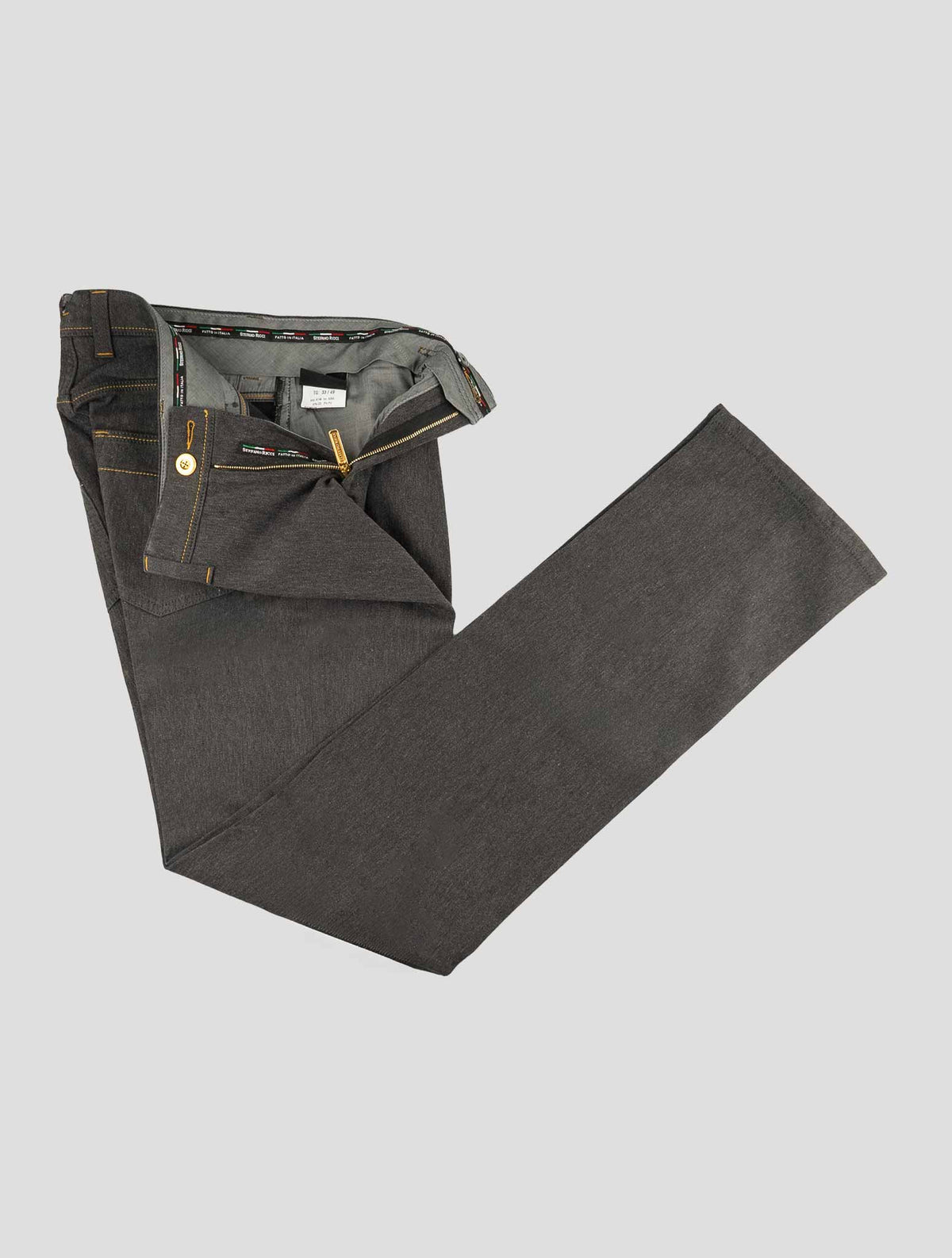 Stefano Ricci Gray pants cotton pu Pants 2