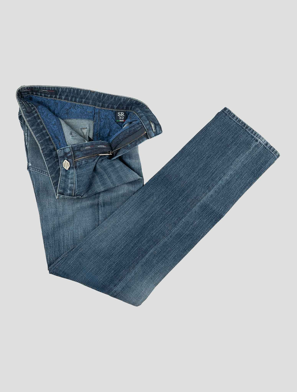 Stefano Ricci Blue Cotton Ea Jeans 2