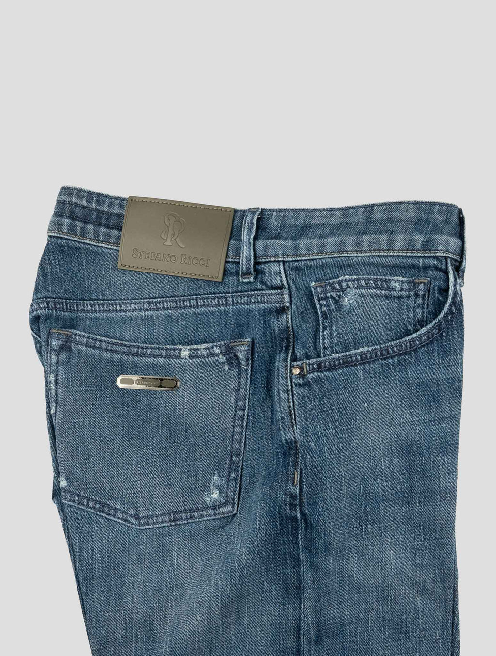 Stefano Ricci Blue Cotton Ea Jeans 3