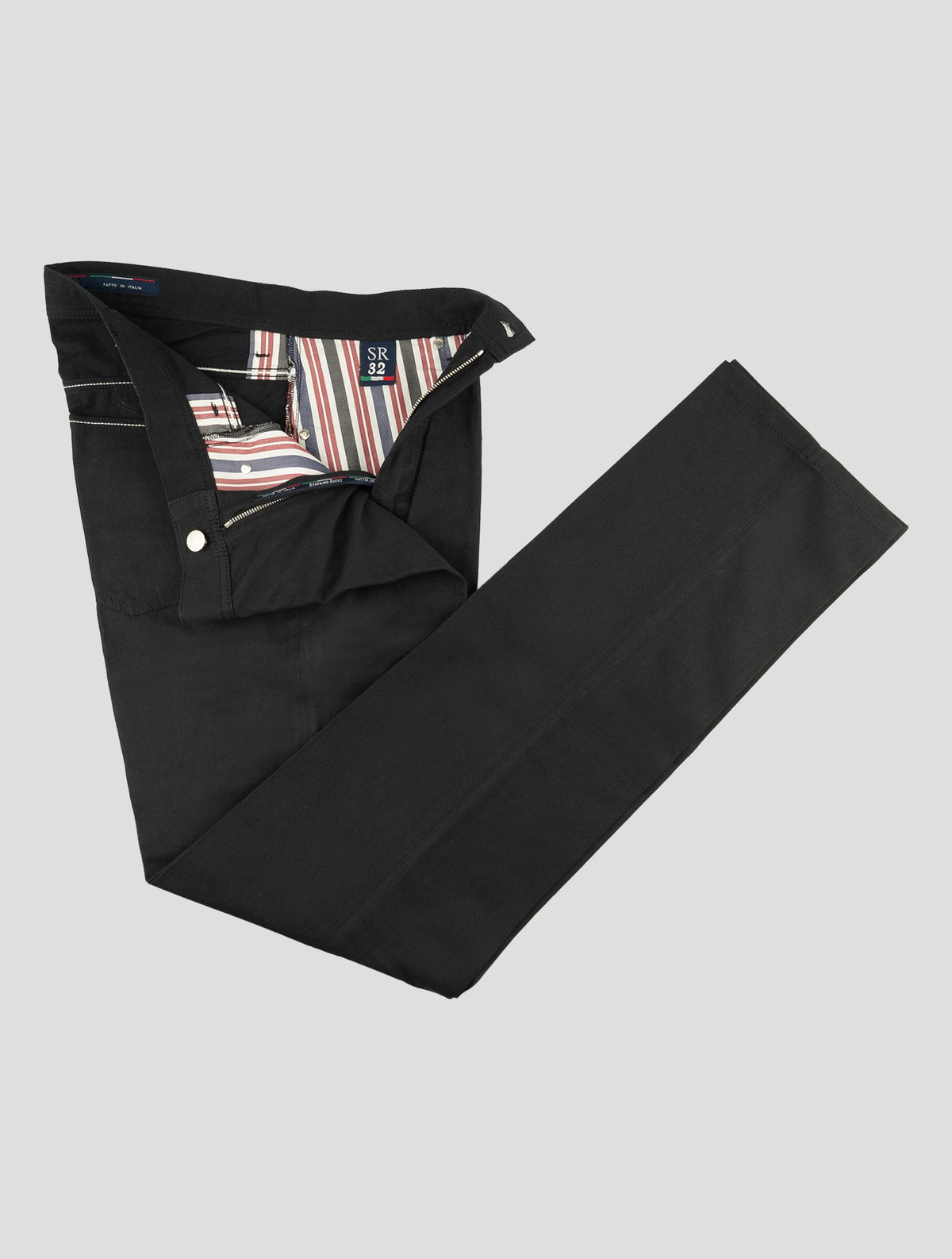 Stefano Ricci Black Cotton Linen Lycra Jeans 2