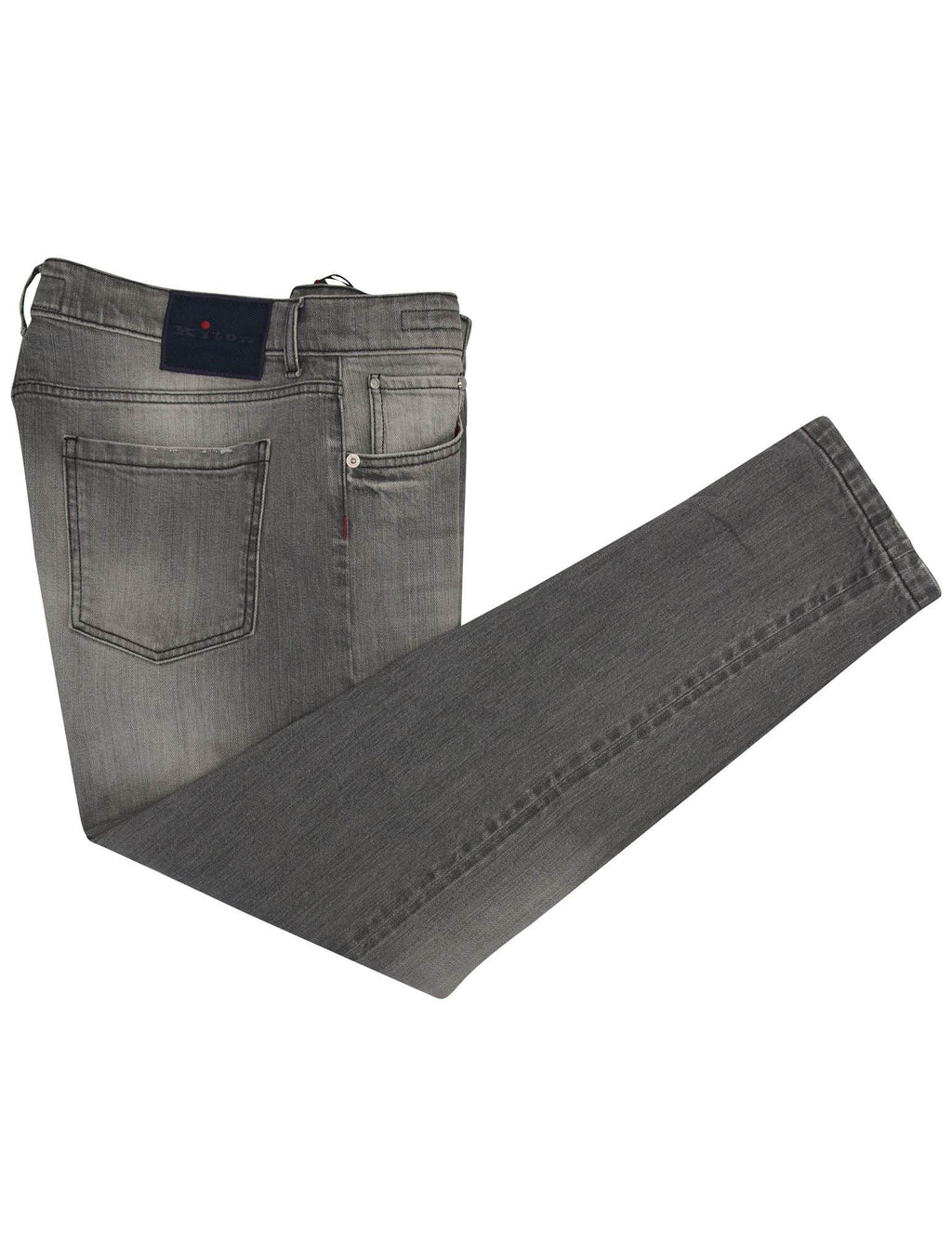 Kiton Gray Cotton Ea Jeans 1
