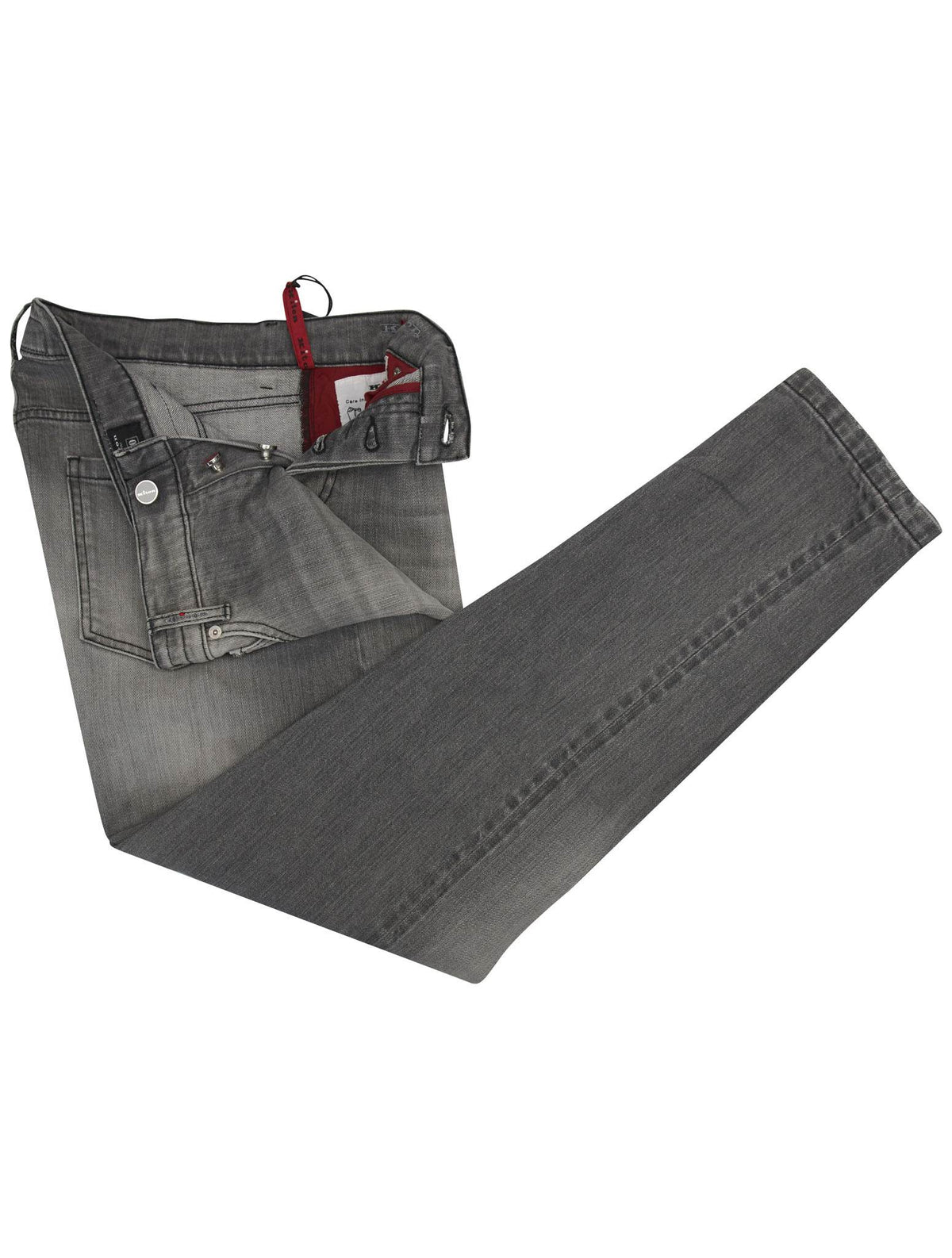 Kiton Gray Cotton Ea Jeans 2
