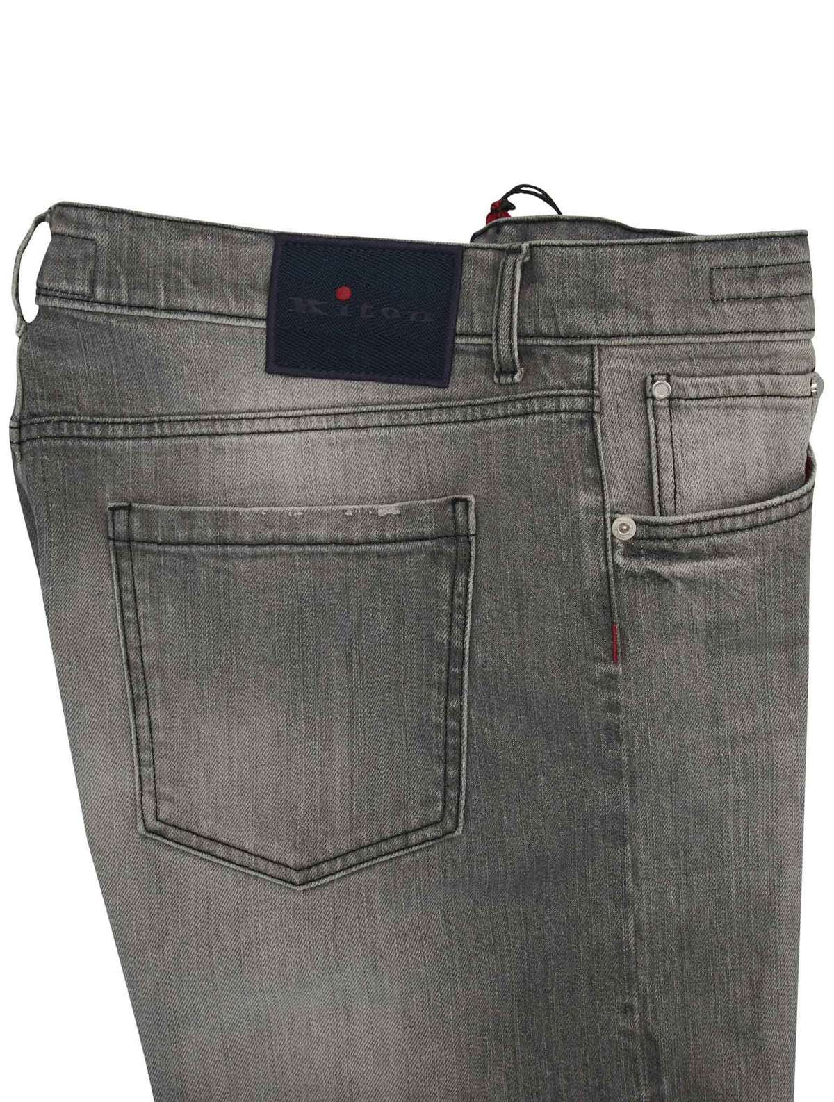 Kiton Gray Cotton Ea Jeans 3