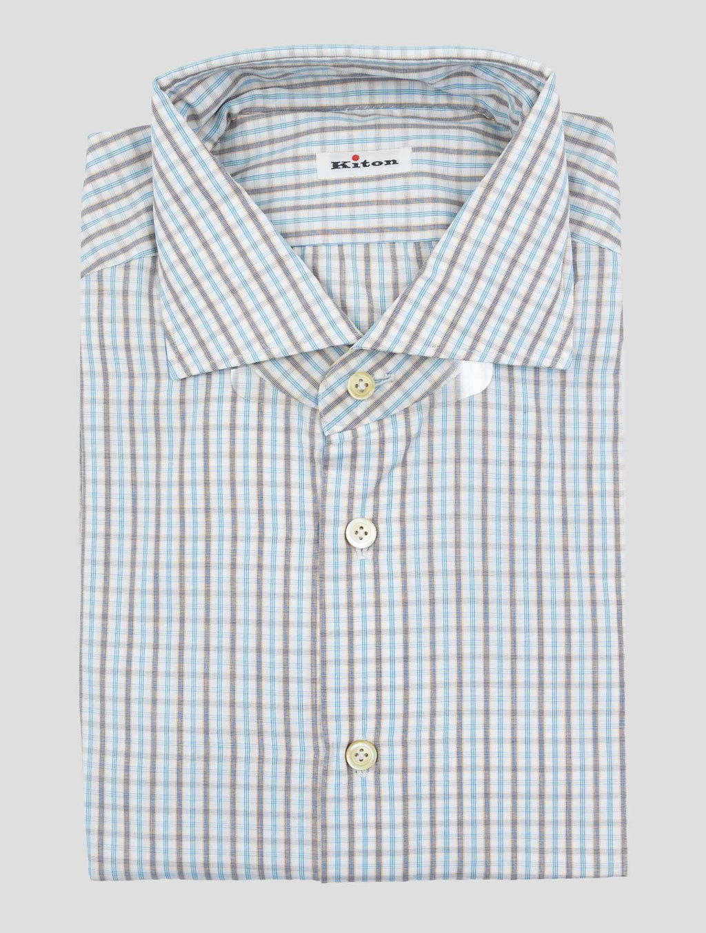 Kiton Multicolor Cotton Shirt 1