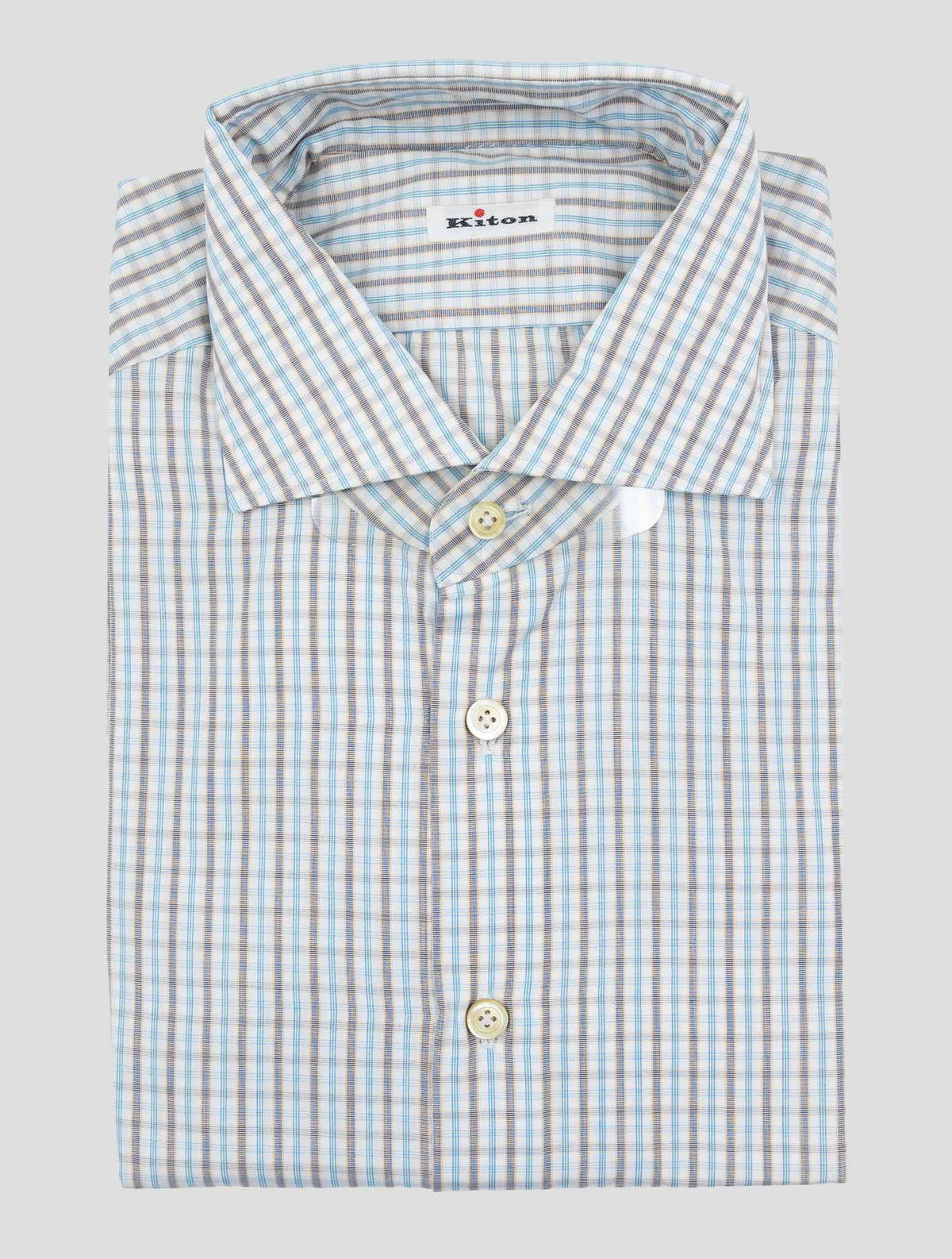 Kiton Multicolor Cotton Shirt 1