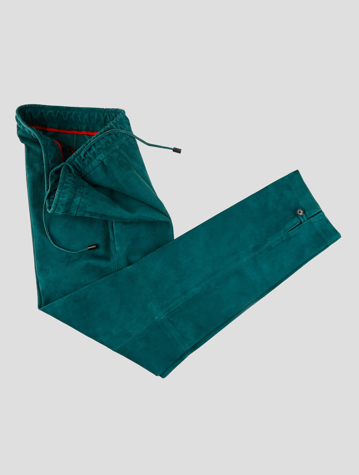 Isaia Brown Leather Lamb Pants 2