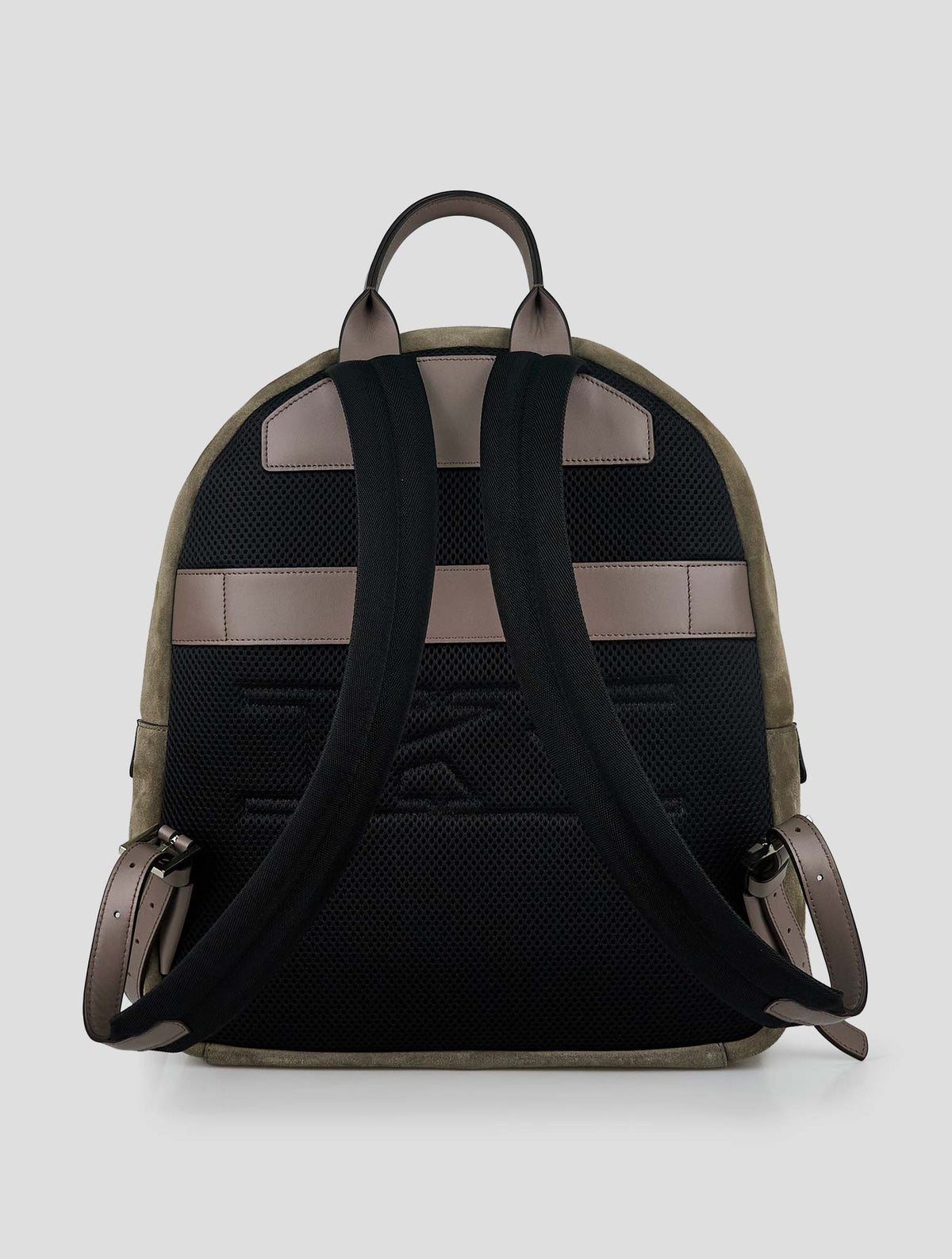 Kiton Beige Leather Suede Backpack 4