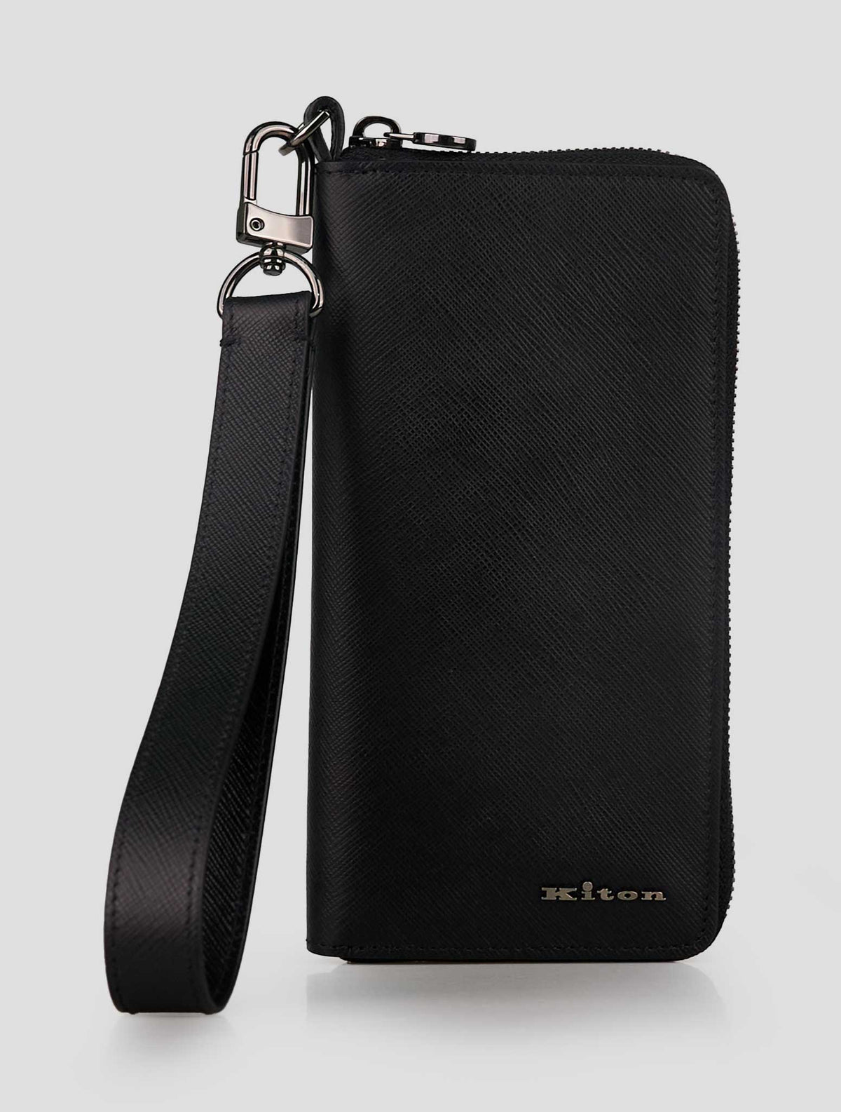 Kiton Black Leather Document Holder 1