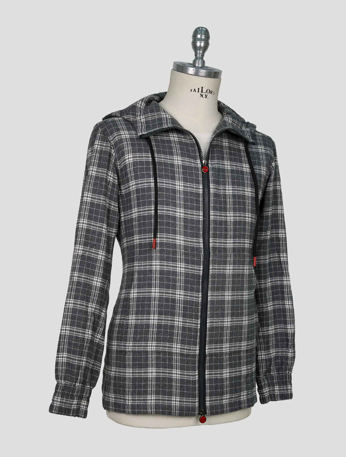 Kiton Gray White Cotton Shirt Umbi 3