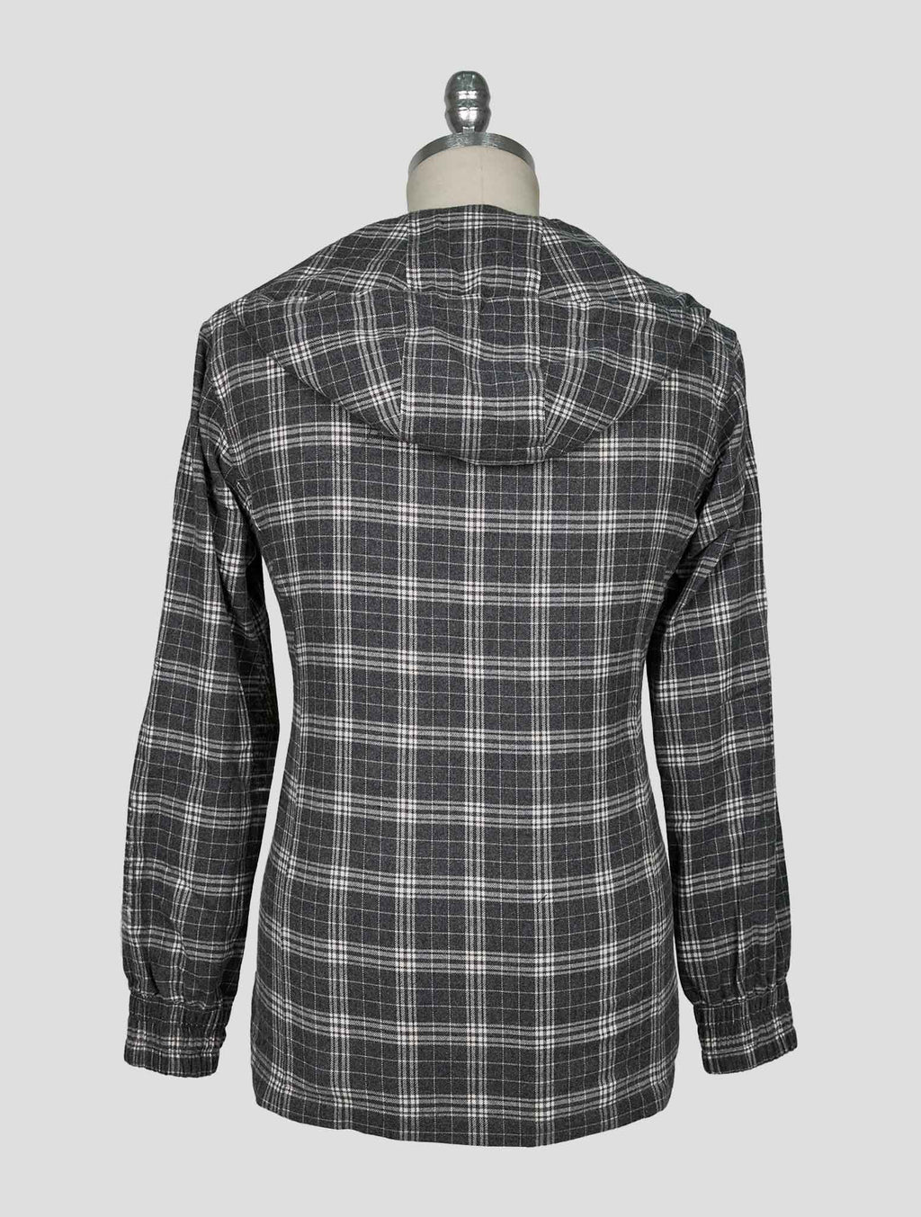 Kiton Gray White Cotton Shirt Umbi 4