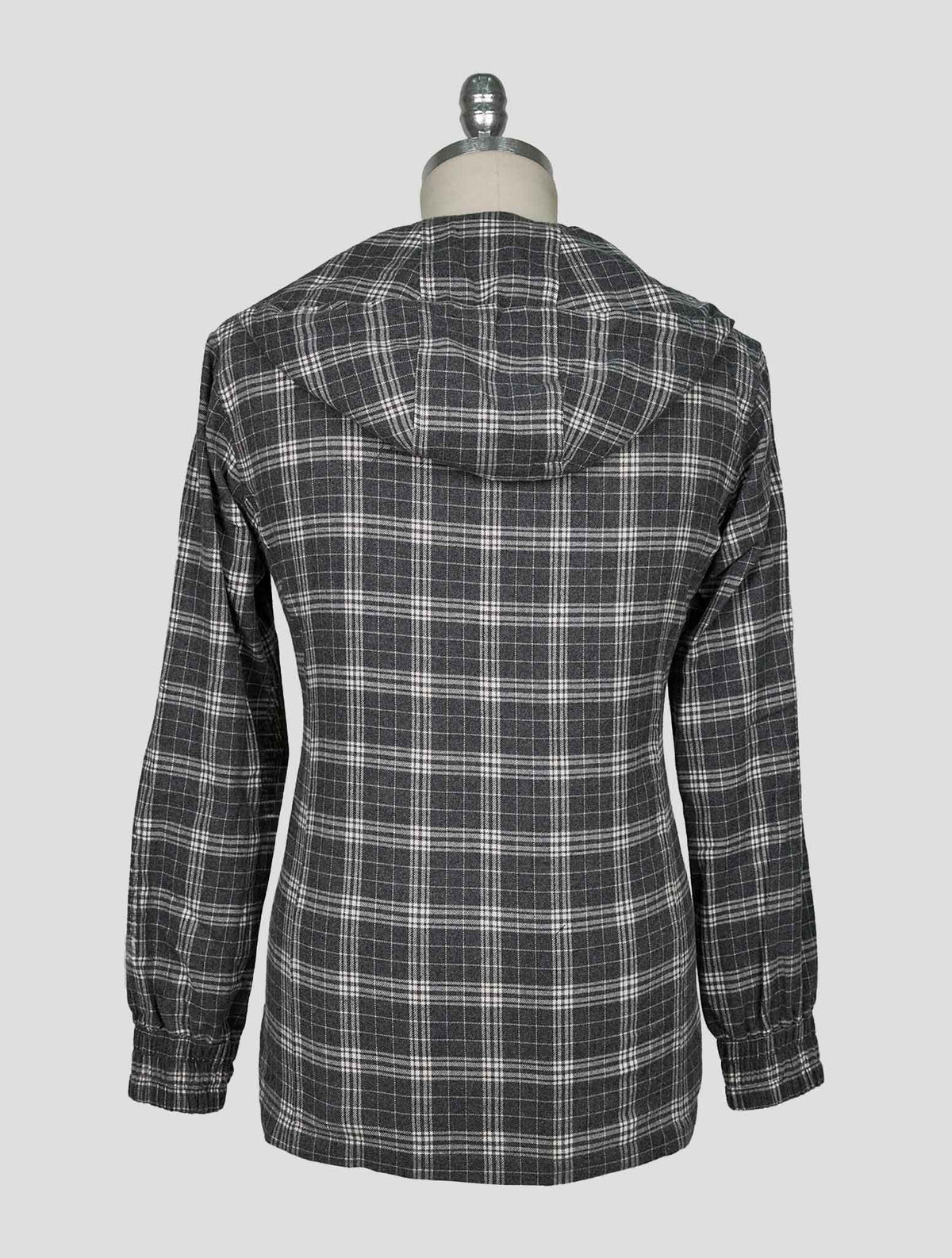 Kiton Gray White Cotton Shirt Umbi 4