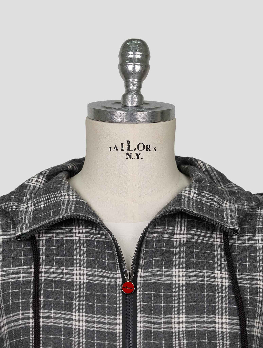 Kiton Gray White Cotton Shirt Umbi 5