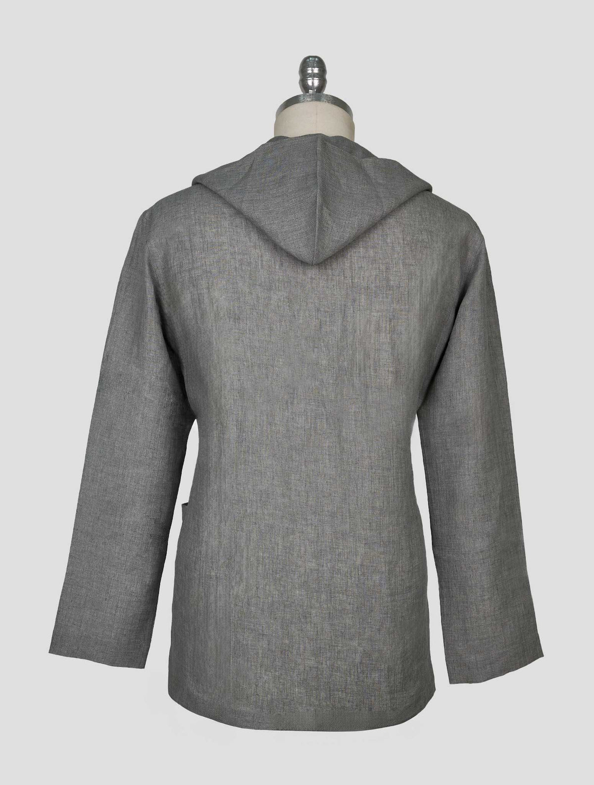 Kiton Gray Linen Overshirt Luca 3