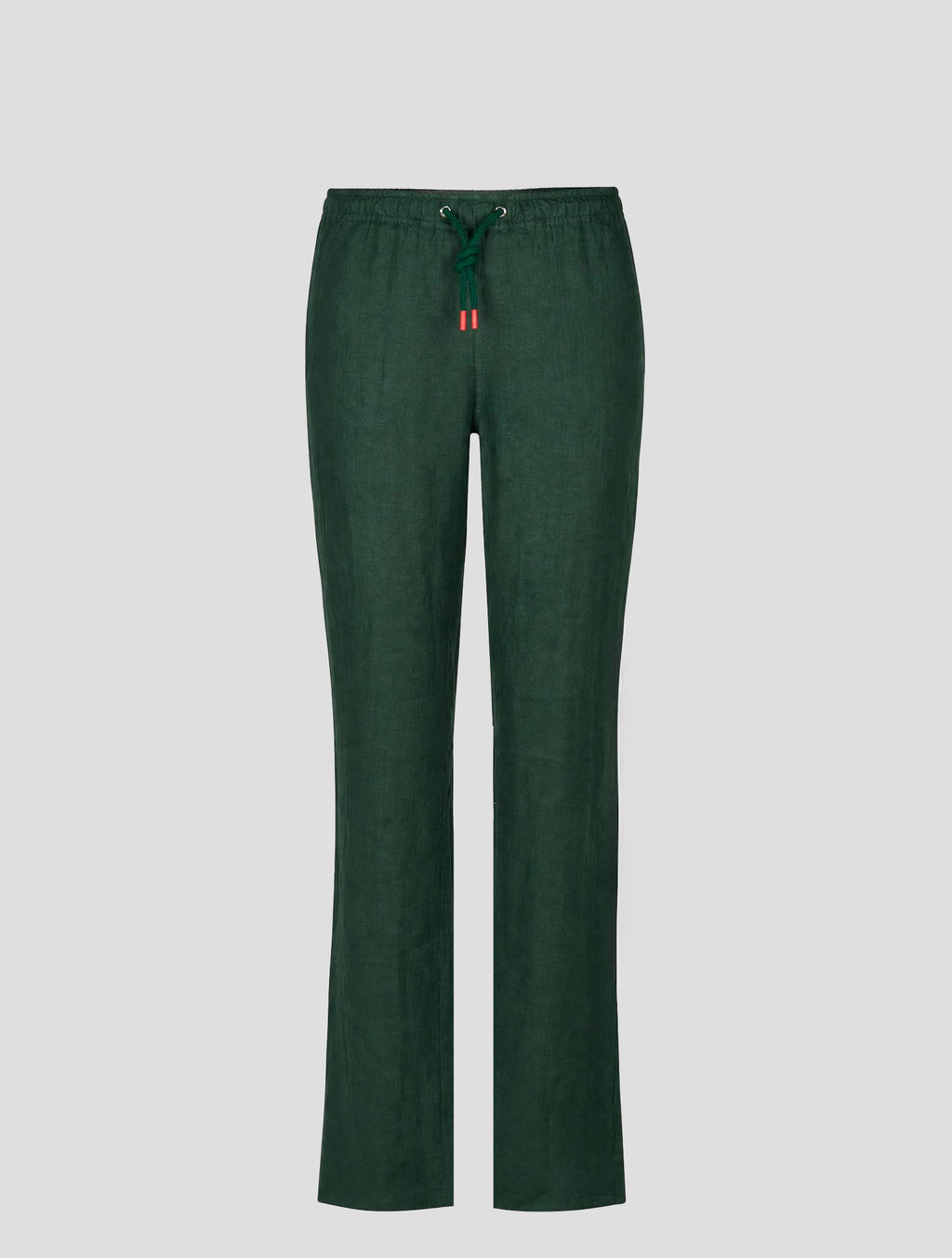 Kiton Green Linen Pants 1