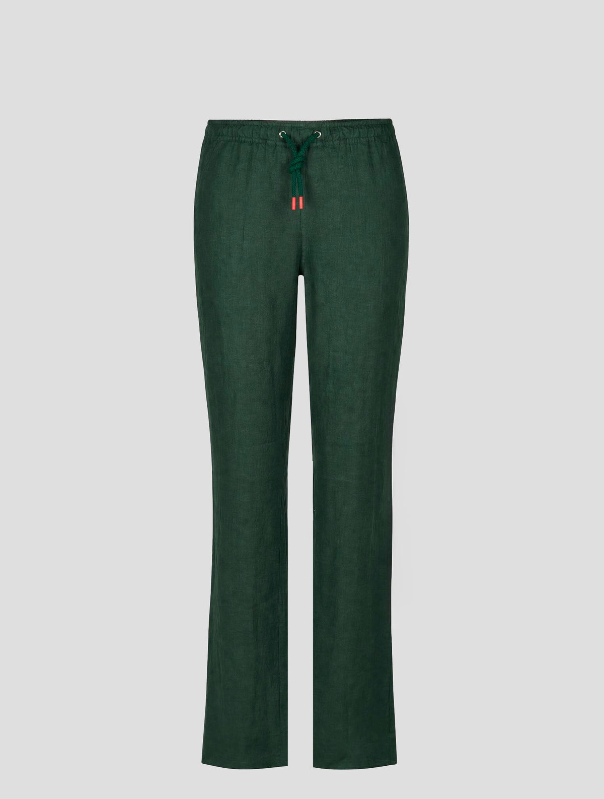 Kiton Green Linen Pants 1