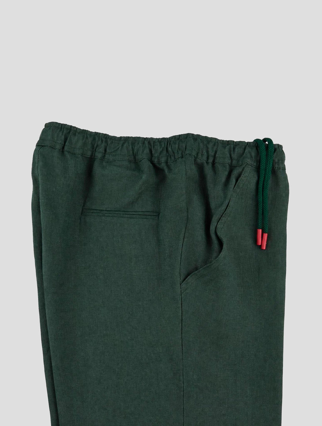 Kiton Green Linen Pants 6