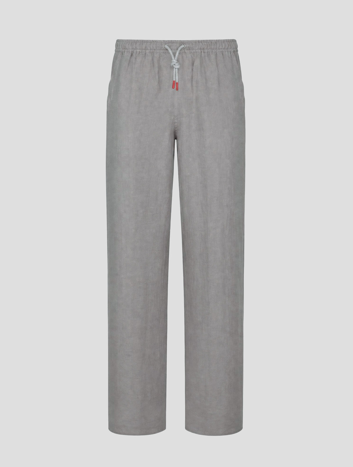 Kiton Gray Linen Pants 1